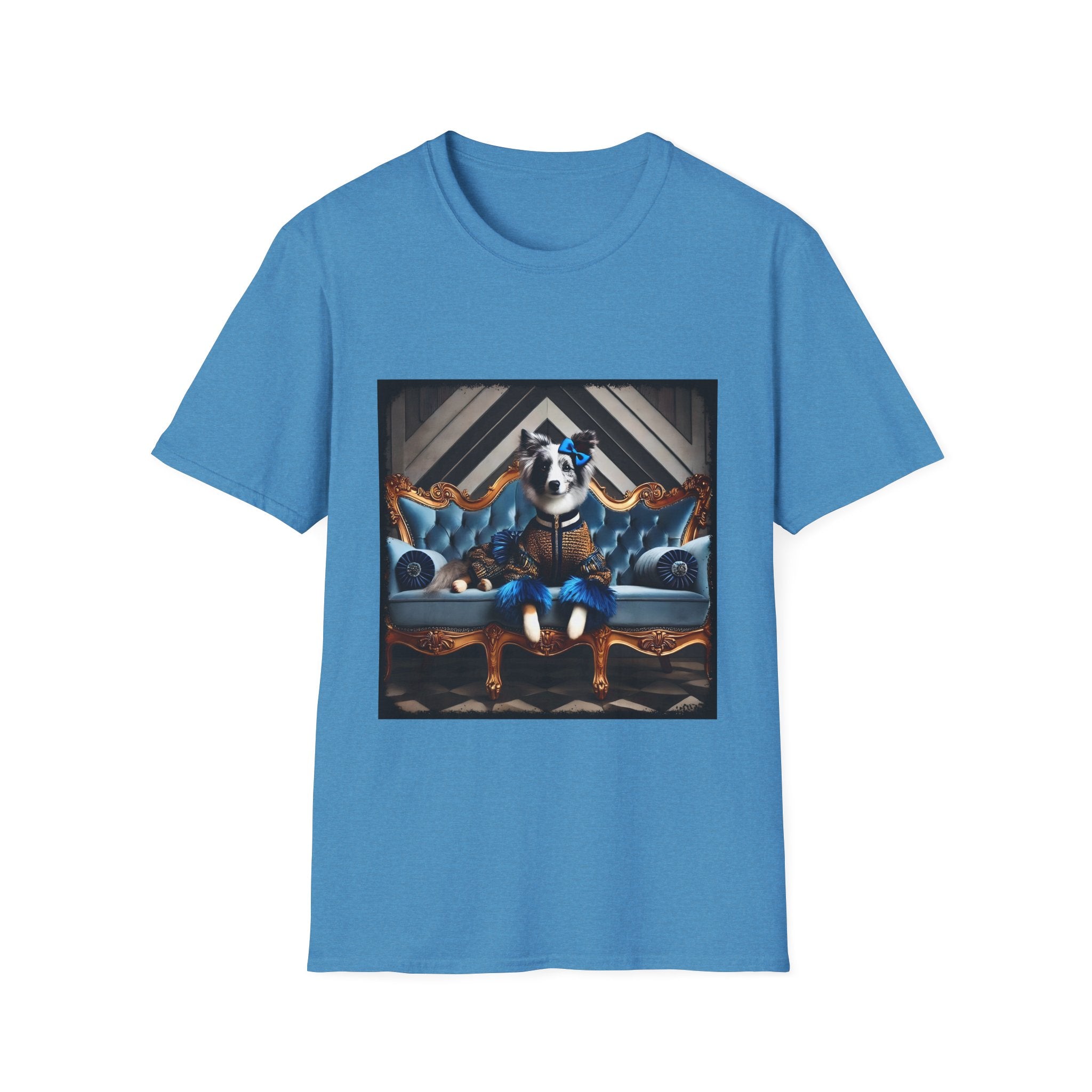 Border Collie Sapphire Chic | Unisex Dog T-Shirt