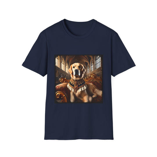 Golden Retriever Dashing Duke design dog lover unisex t-shirt in navy