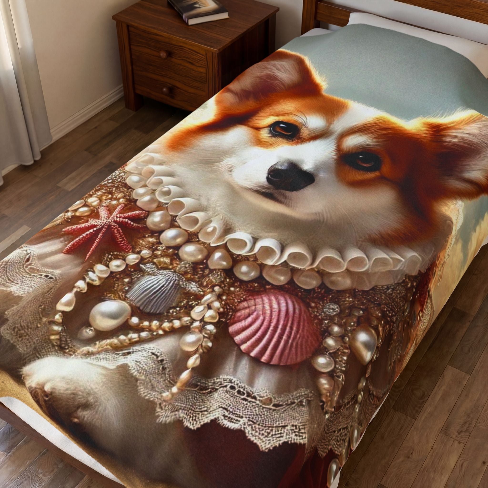 Pembroke Welsh Corgi Blanket | Beach Muse Dog Lover Gift