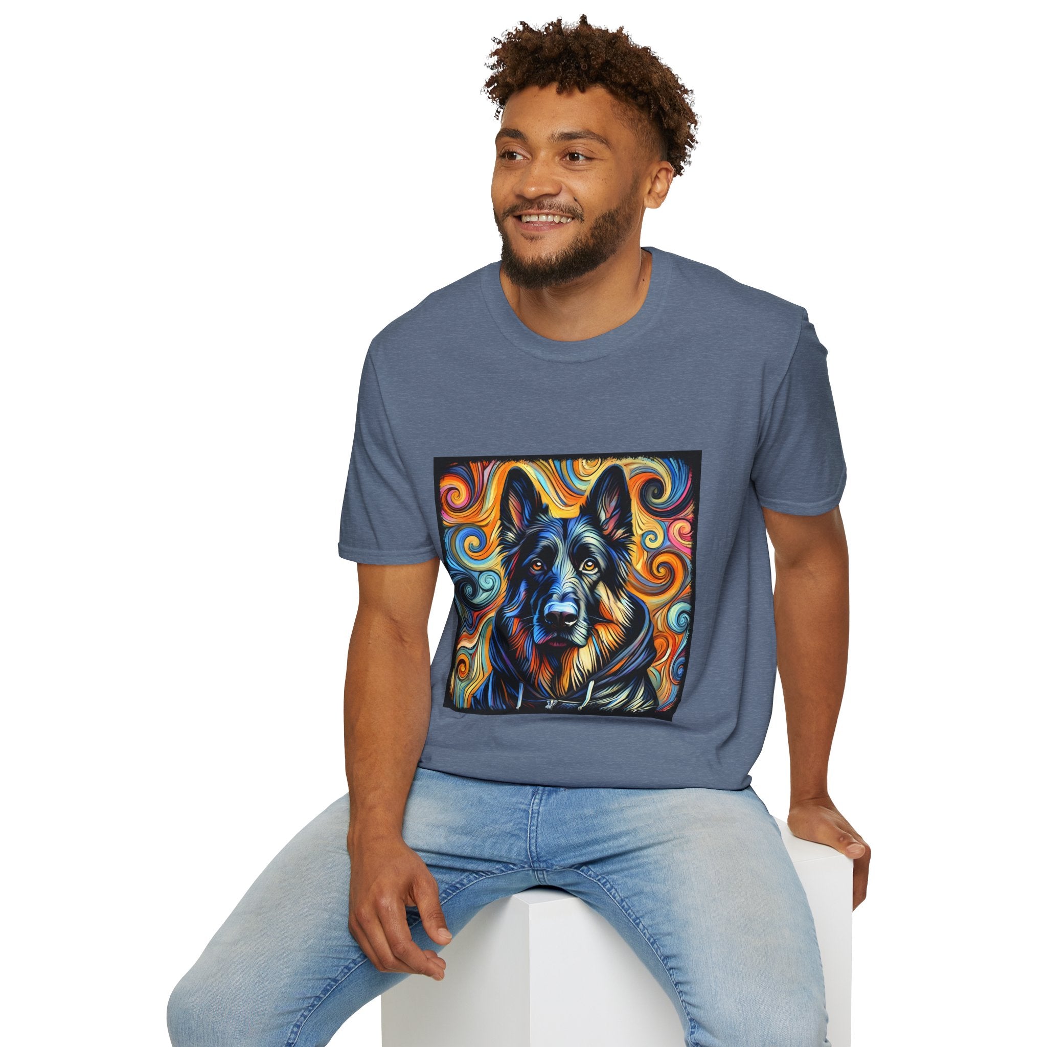 German Shepherd Hoodie Swirl II | Unisex Dog T-Shirt