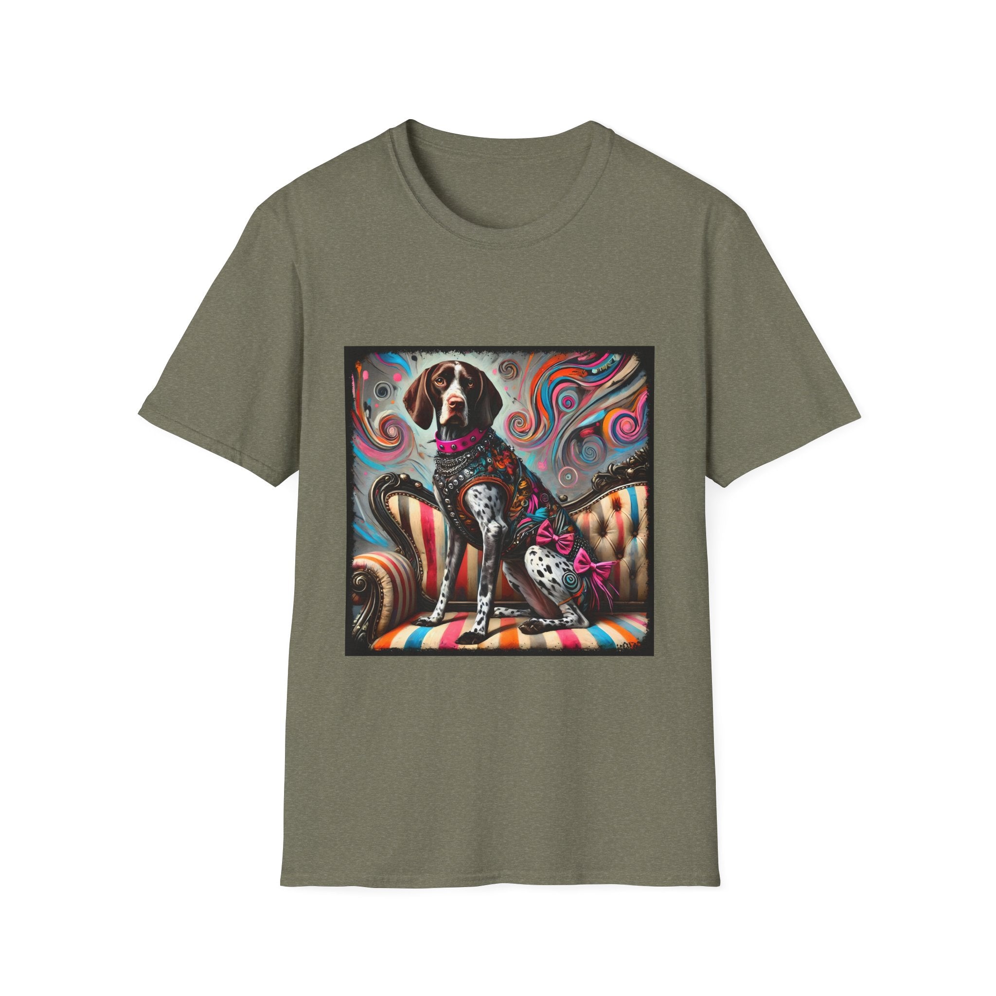 German Shorthaired Pointer Pink Rocker | Unisex Dog T-Shirt