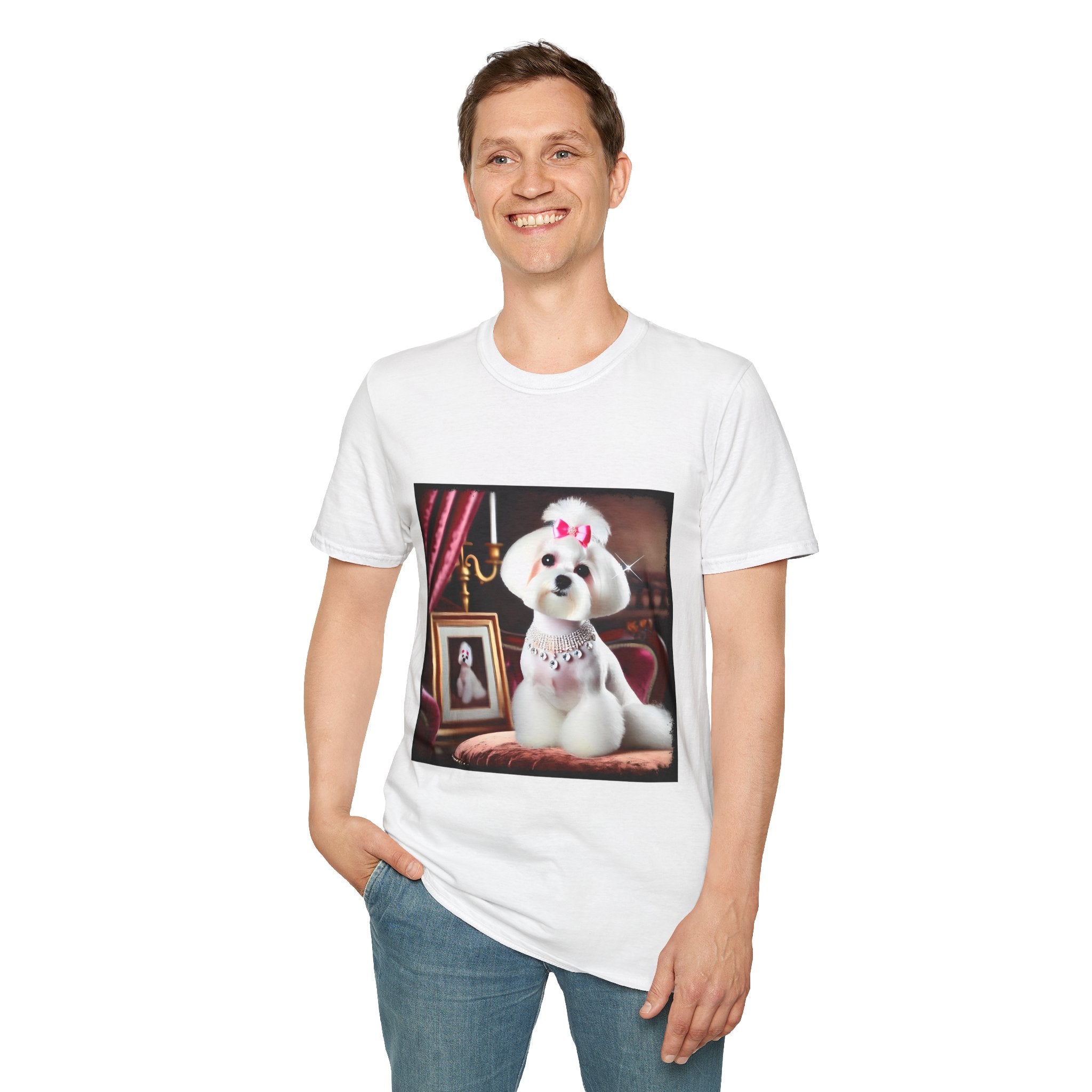 Maltese Pink Princess | Unisex Dog T-Shirt
