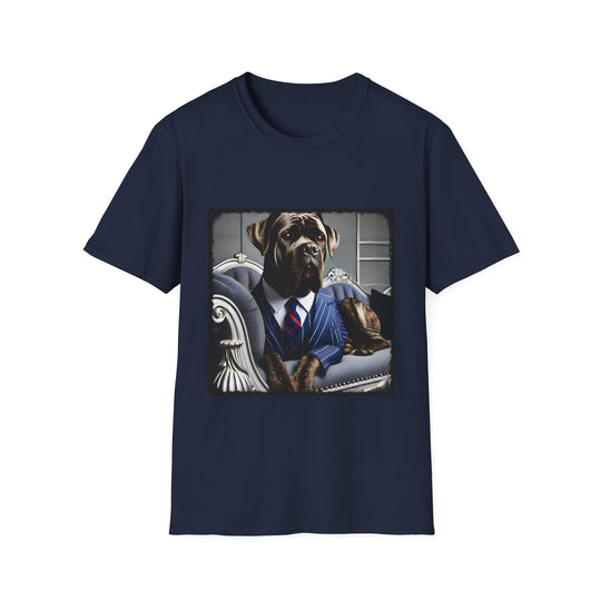 Cane Corso Brindle Babe design dog lover unisex t-shirt in navy