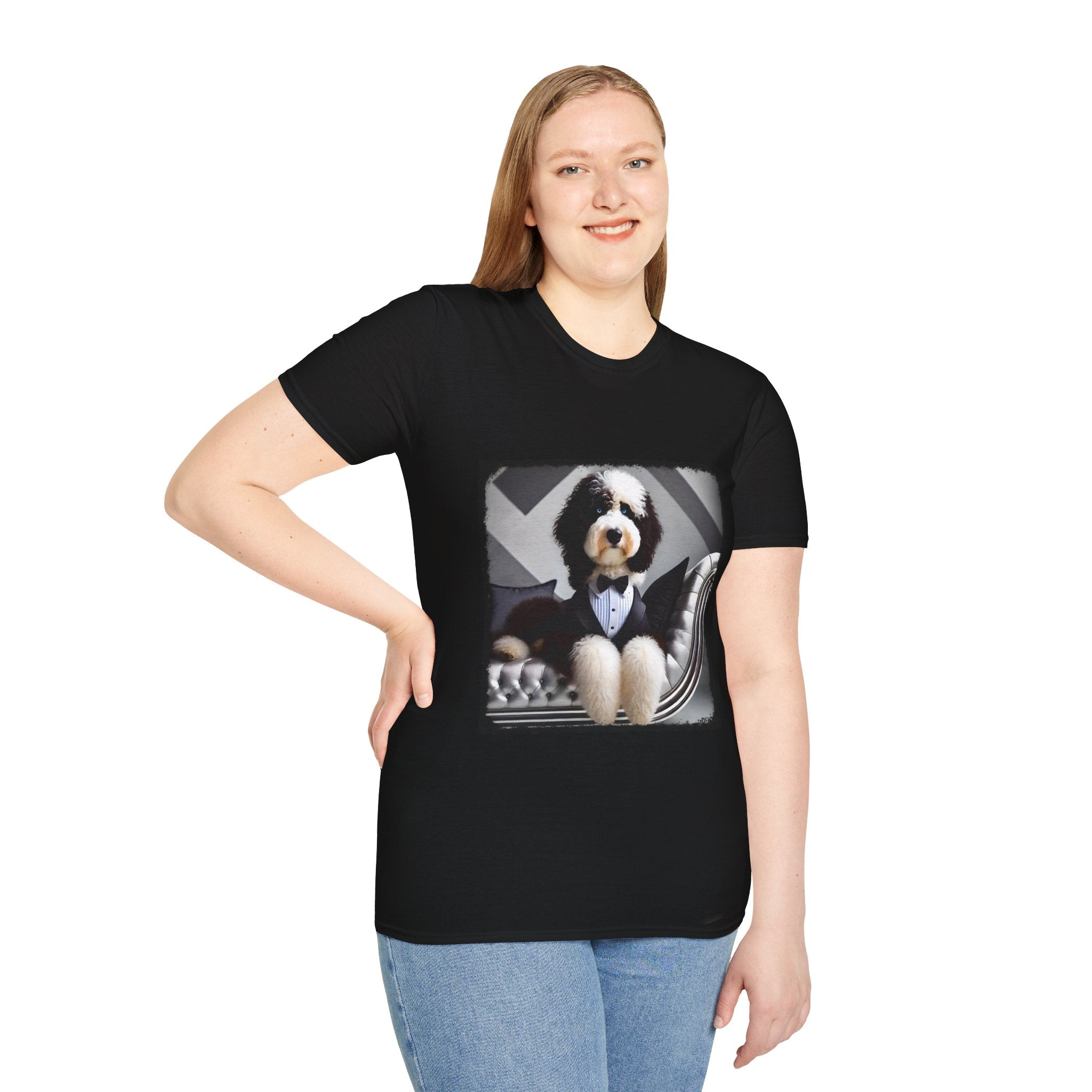 Sheepadoodle Distinguished Gent | Unisex Dog T-Shirt