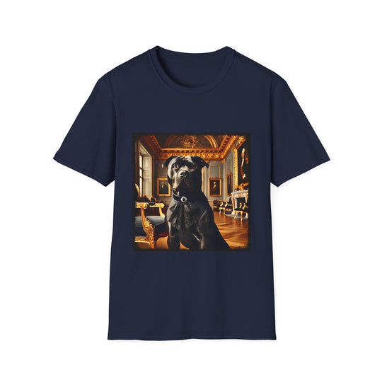 American Pit Bull Terrier Posh Princess design dog lover unisex t-shirt in navy