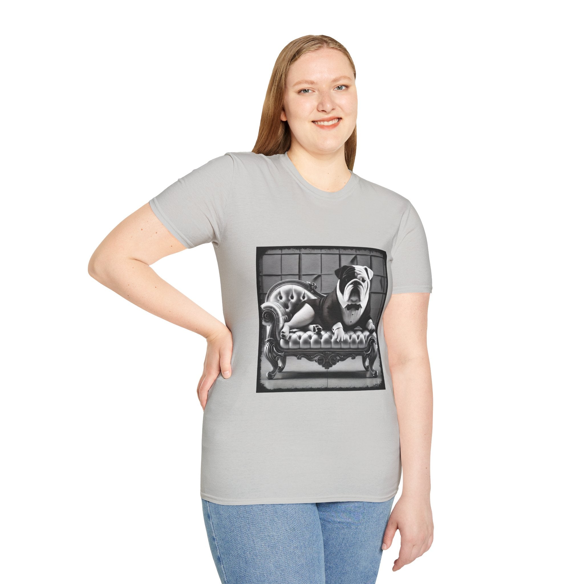 Bulldog B&W Boss | Unisex Dog T-Shirt