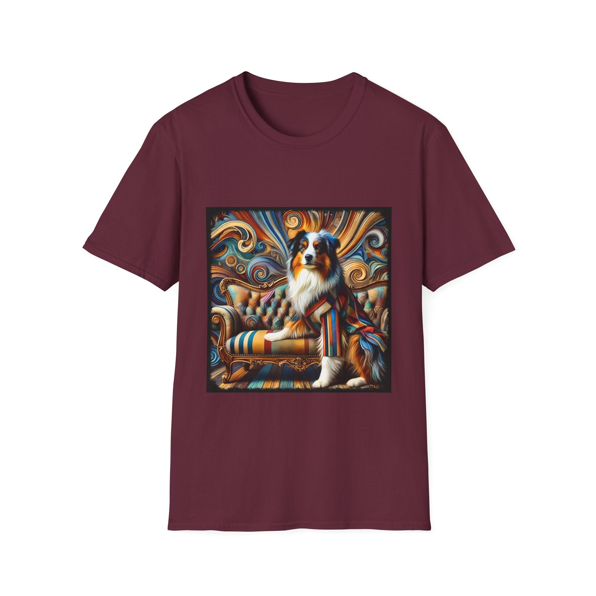 Australian Shepherd Warm Swirl | Unisex Dog T-Shirt