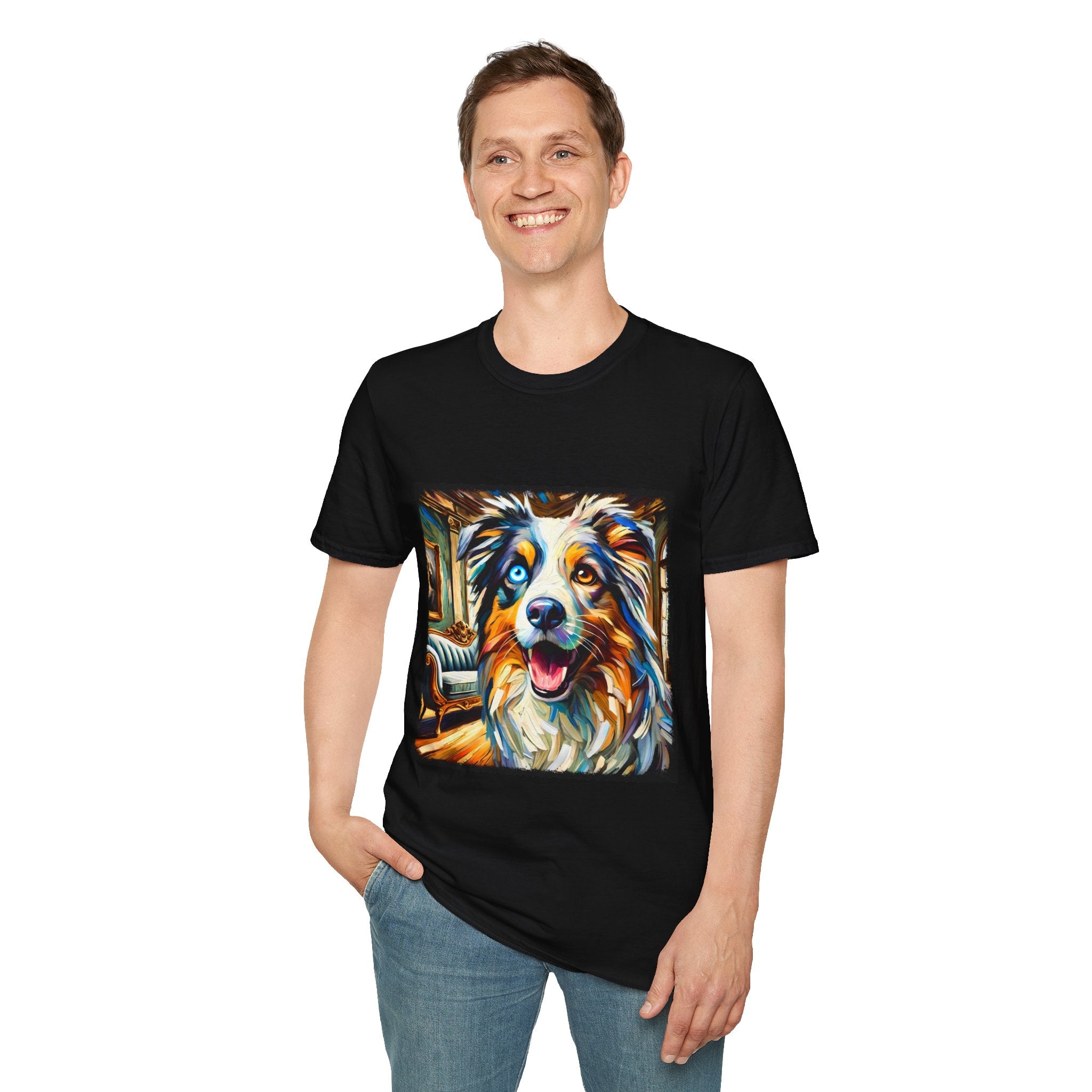 Australian Shepherd Blissful Swirl | Unisex Dog T-Shirt