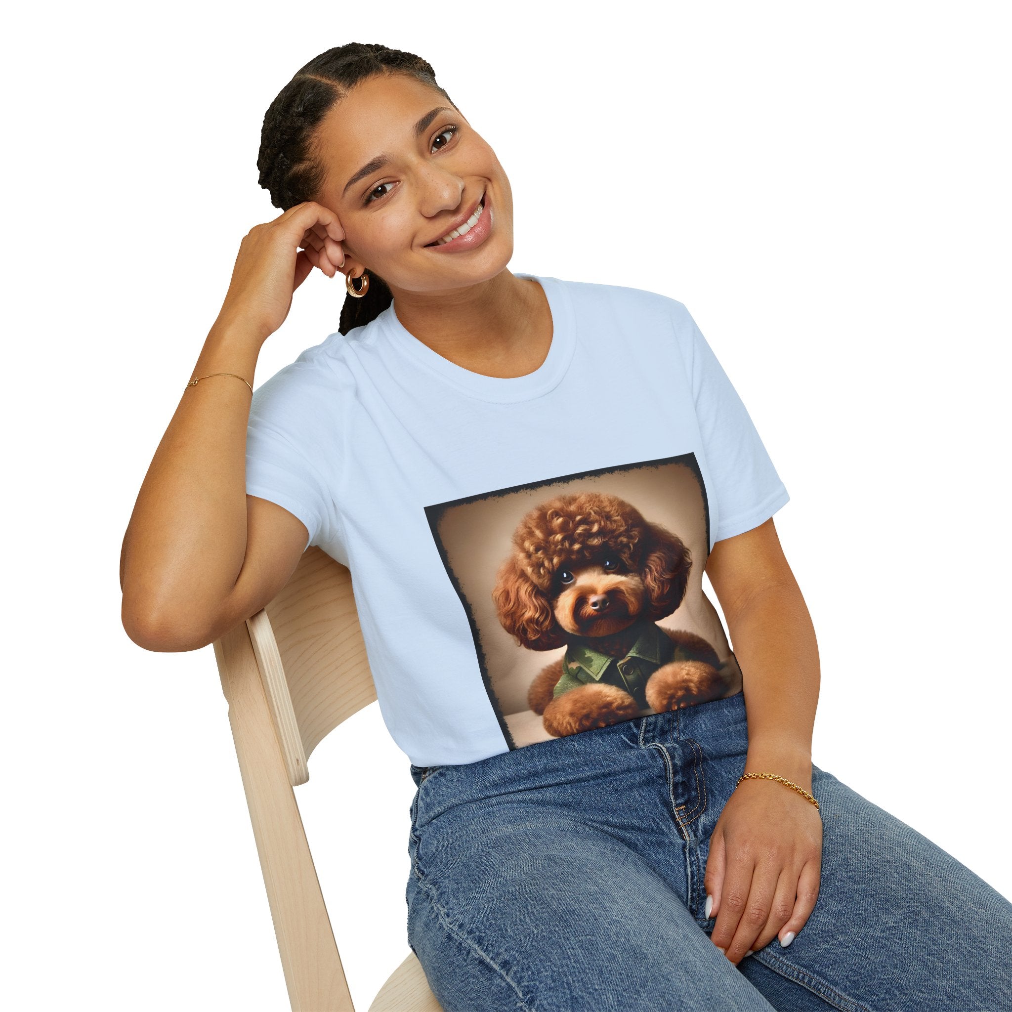 Poodle Beary Camo | Unisex Dog T-Shirt