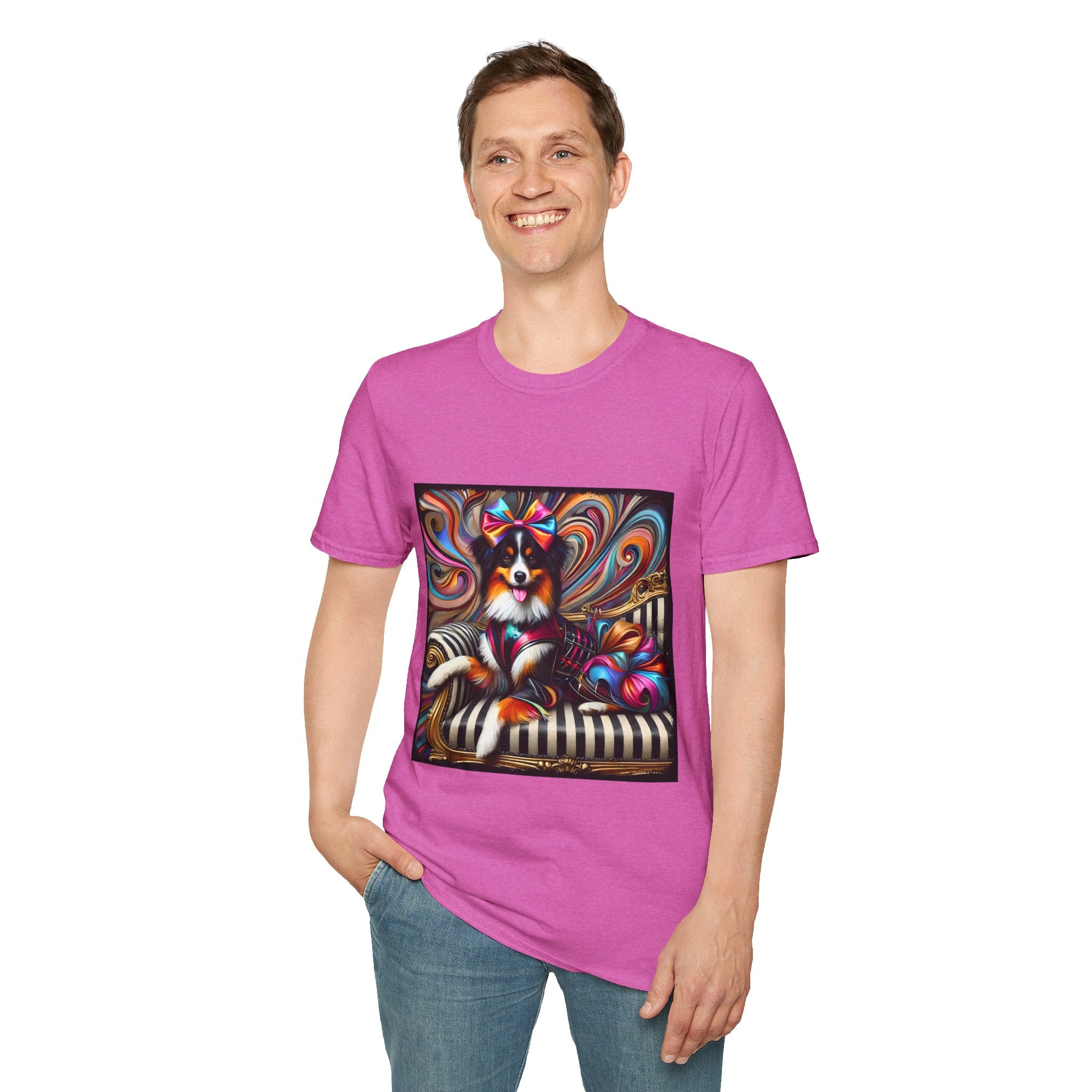 Australian Shepherd Bold Glam Rocker | Unisex Dog T-Shirt