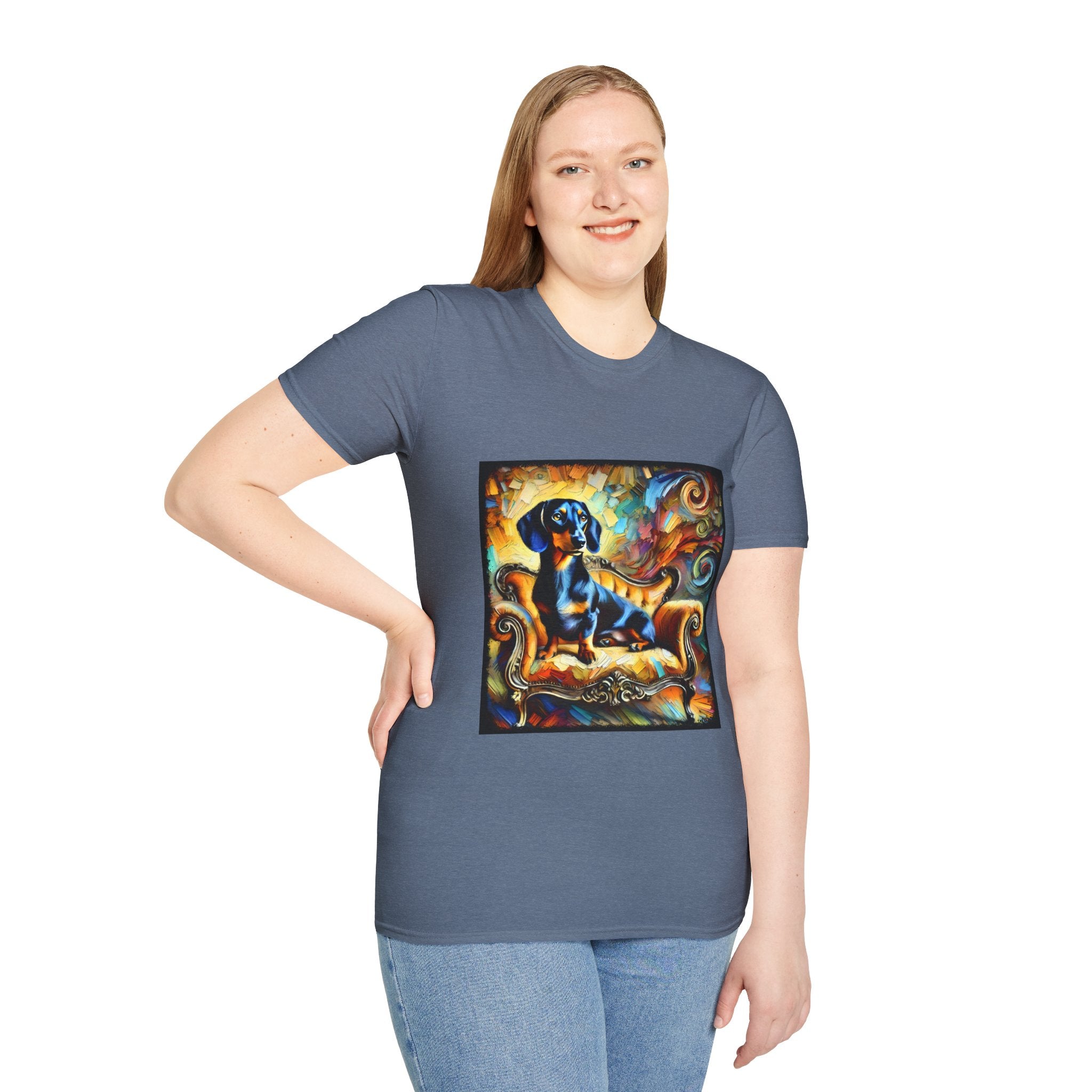 Dachshund Bold Swirl | Unisex Dog T-Shirt