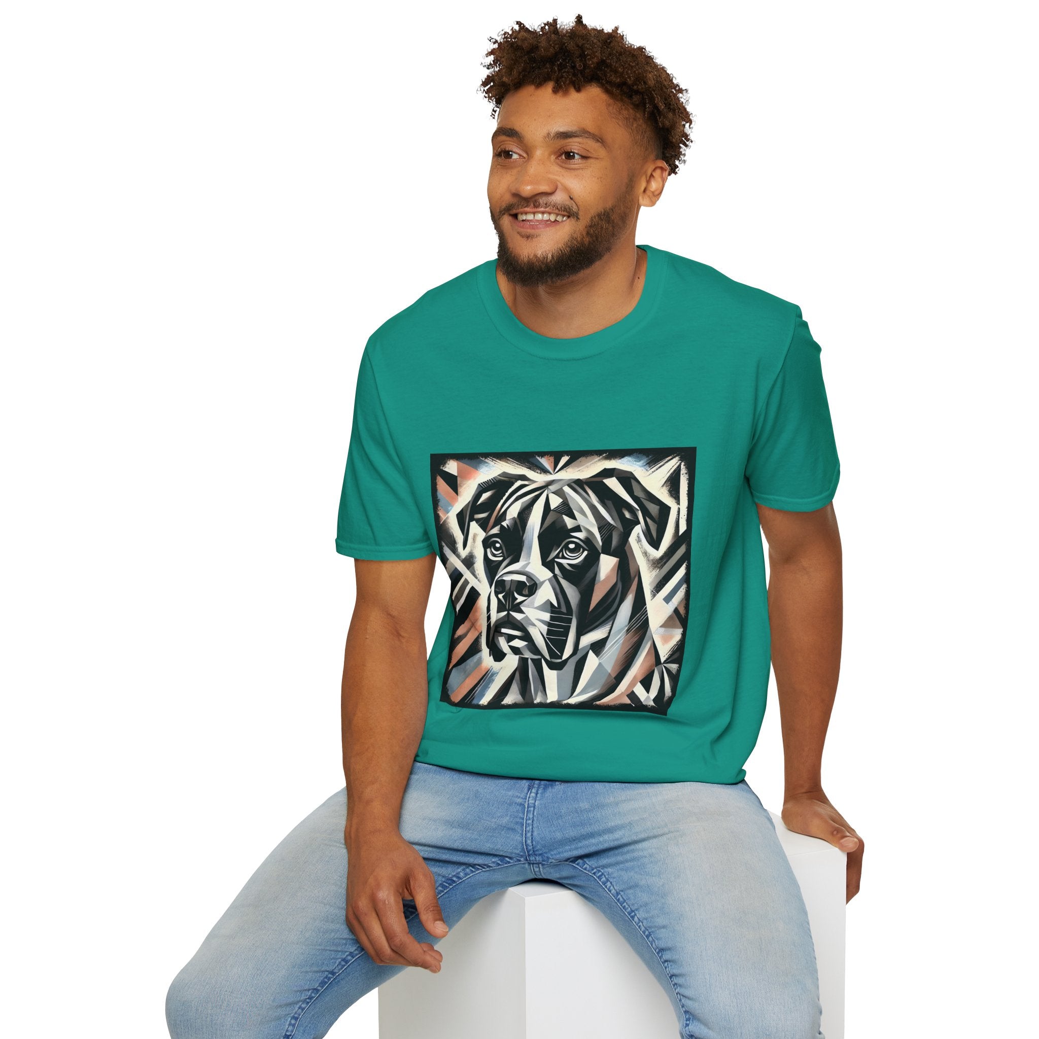 Boxer Bold Geometric | Unisex Dog T-Shirt