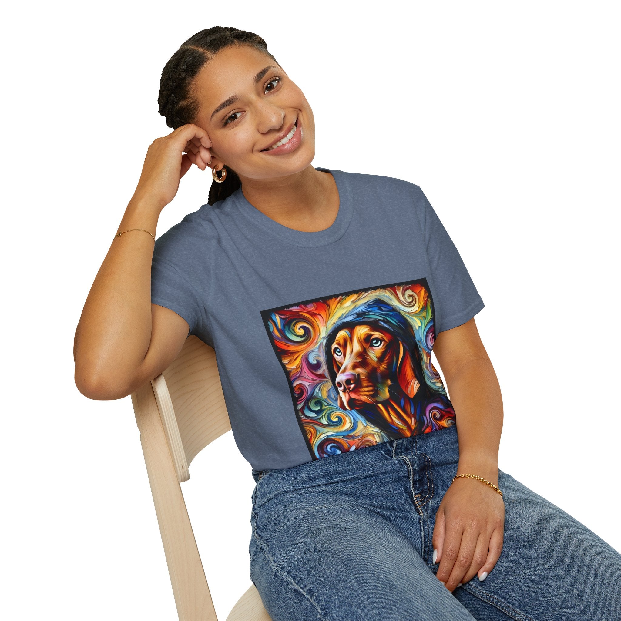 Vizsla Relaxed Swirl | Unisex Dog T-Shirt