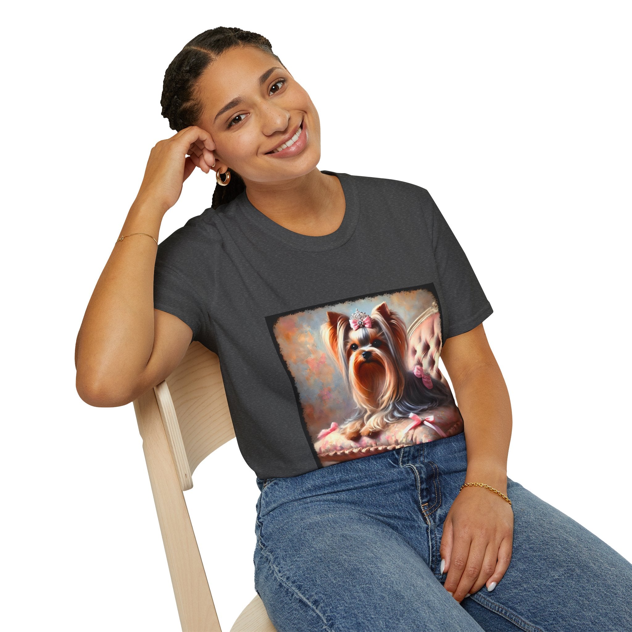Yorkshire Terrier Bows and Diamonds Classic | Unisex Dog T-Shirt