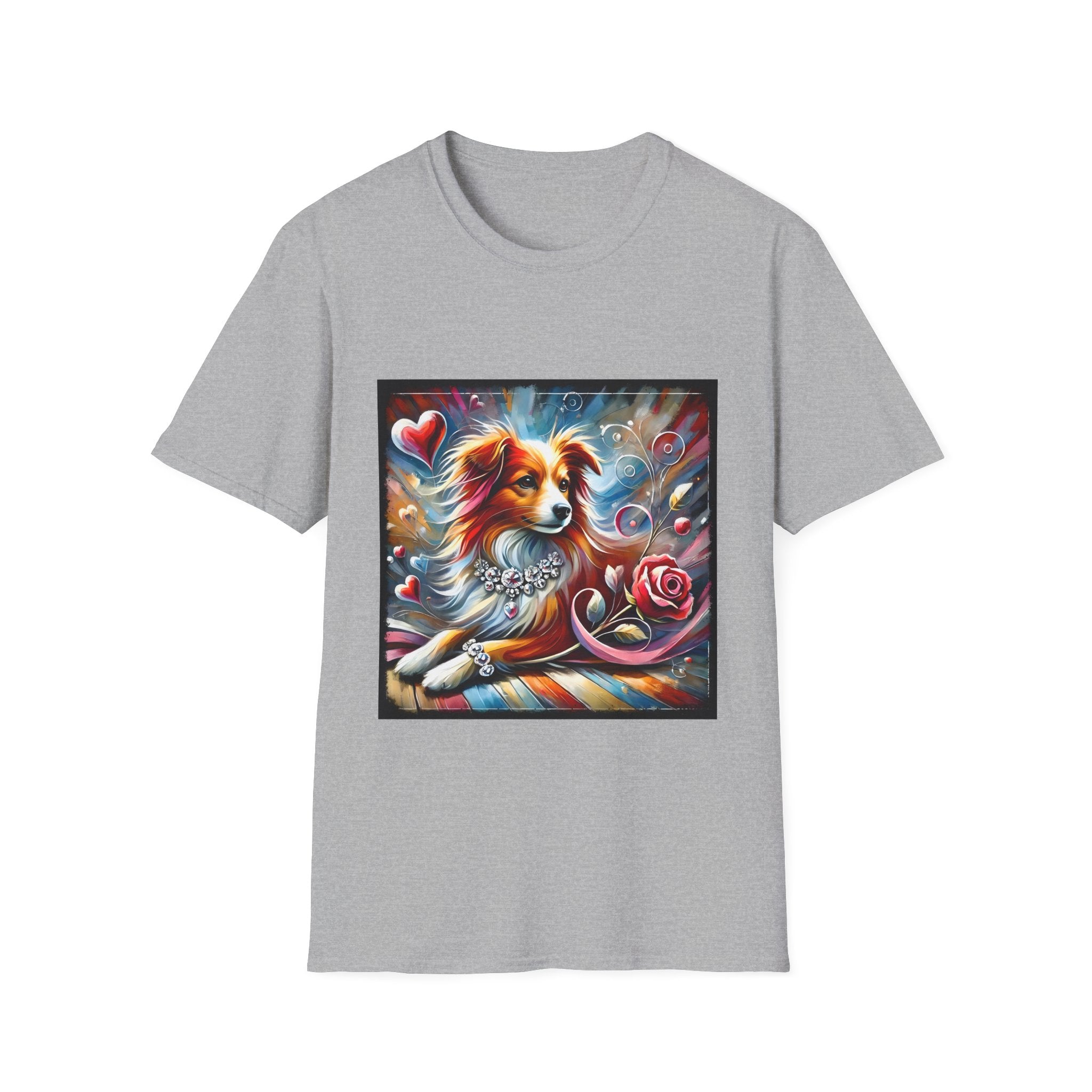 Miniature American Shepherd Diamond Heart Classic | Unisex Dog T-Shirt