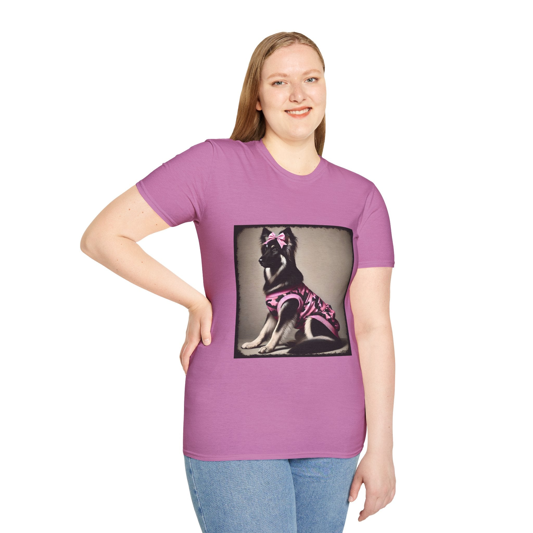 German Shepherd Pink Camo Cutie | Unisex Dog T-Shirt