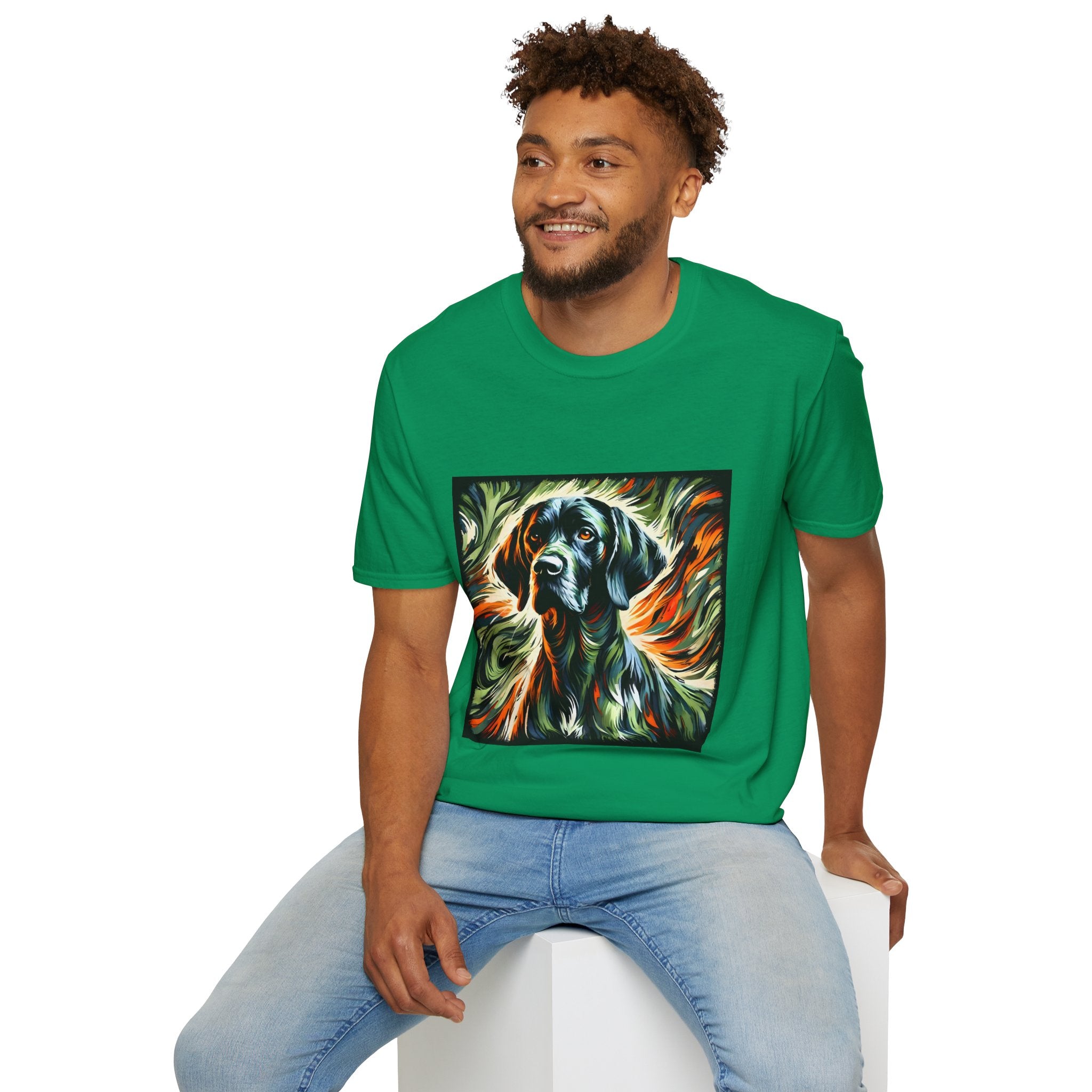 German Shorthaired Pointer Bold Flame Classic | Unisex Dog T-Shirt