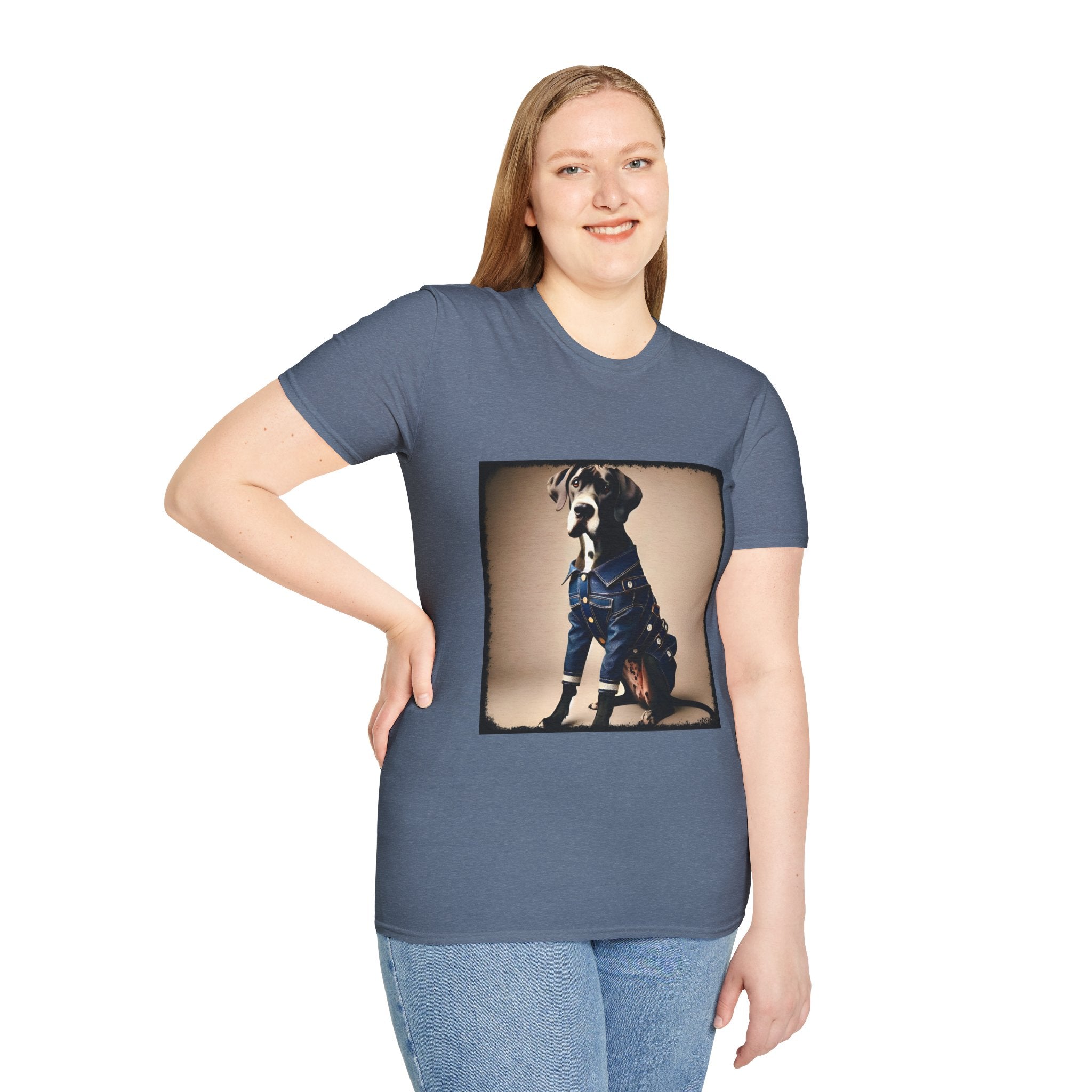 Great Dane Denim Mood | Unisex Dog T-Shirt