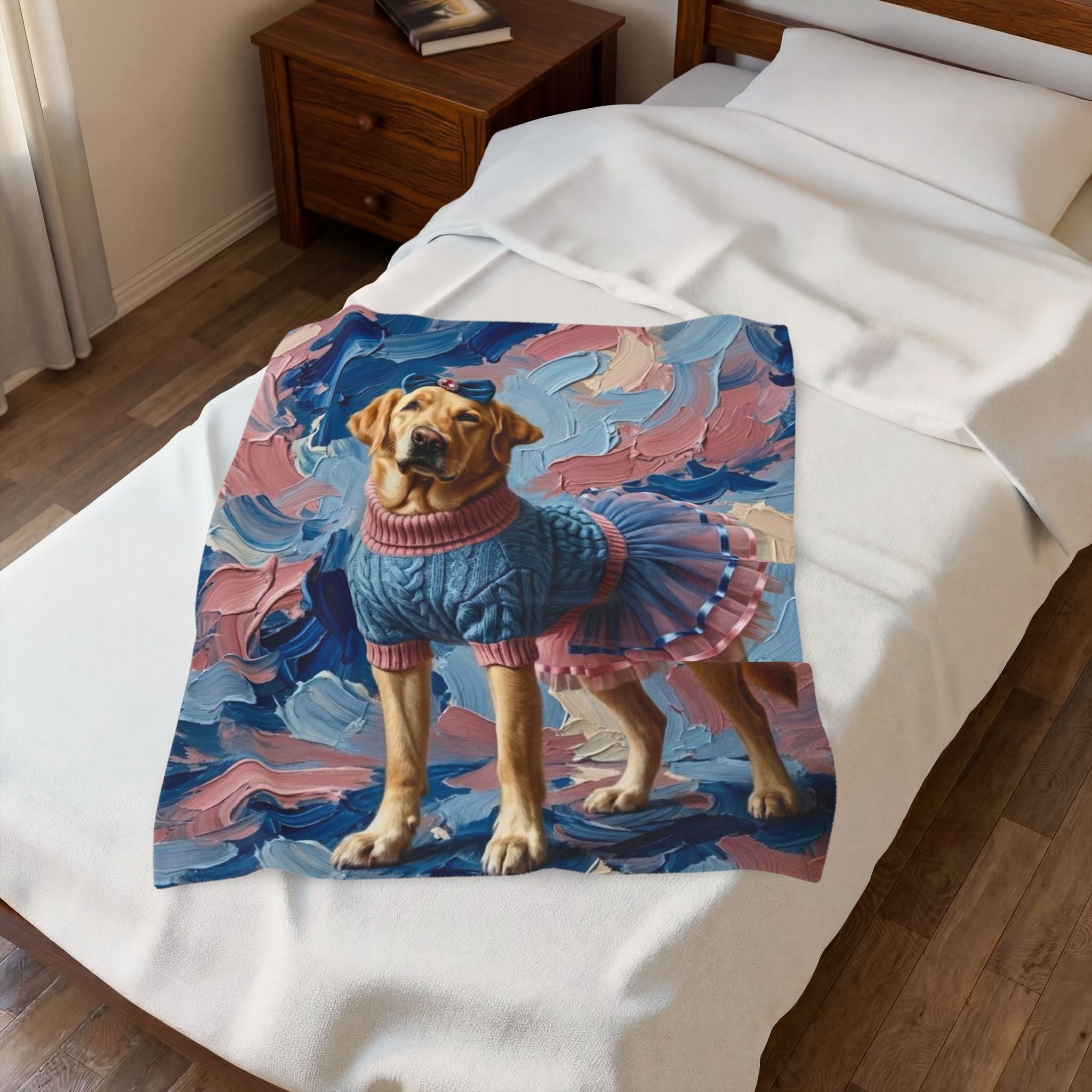Labrador Retriever Blanket | Brushstroke Beauty Dog Lover Gift