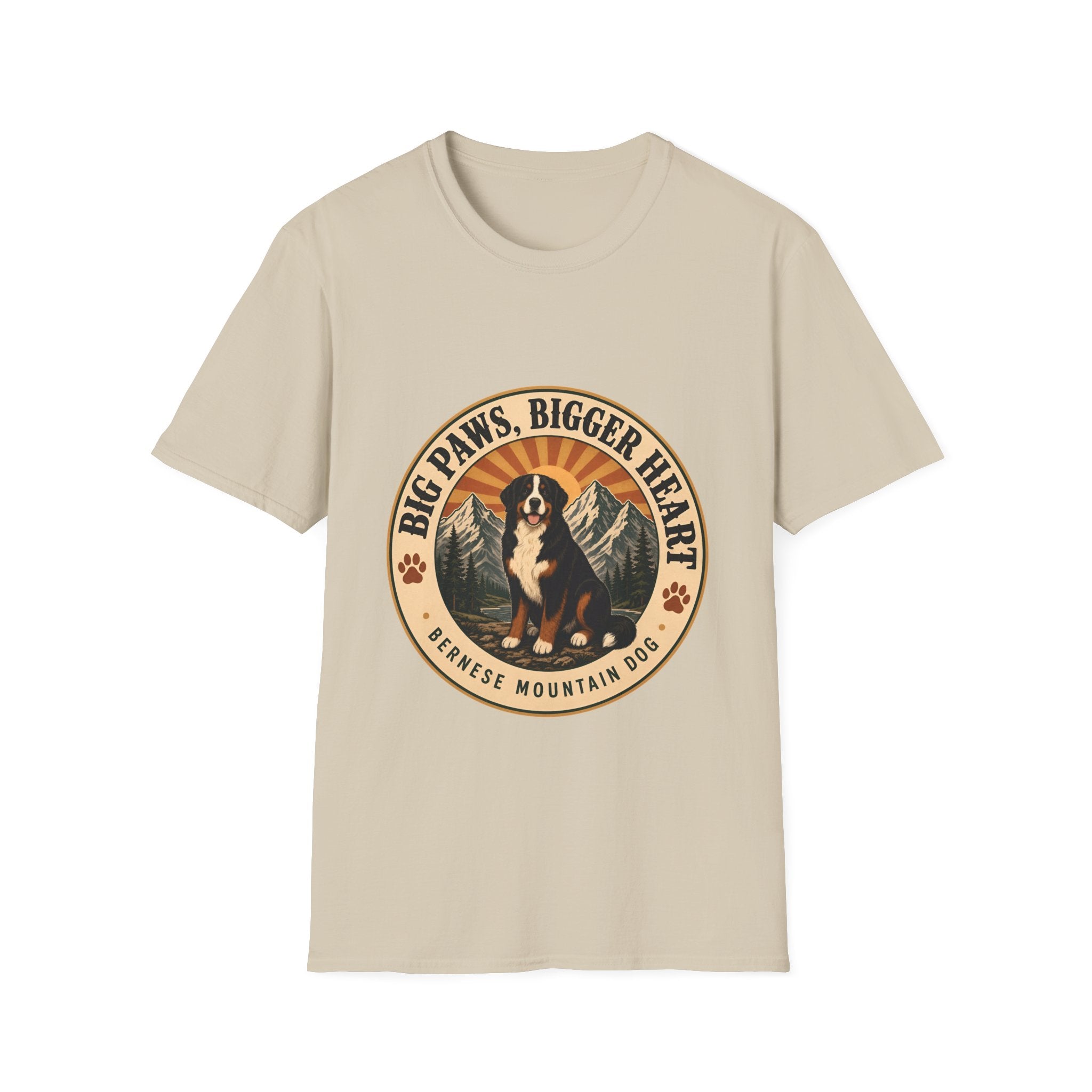 Bernese Mountain Dog Shirt | Big Paws Dog Lover Tee