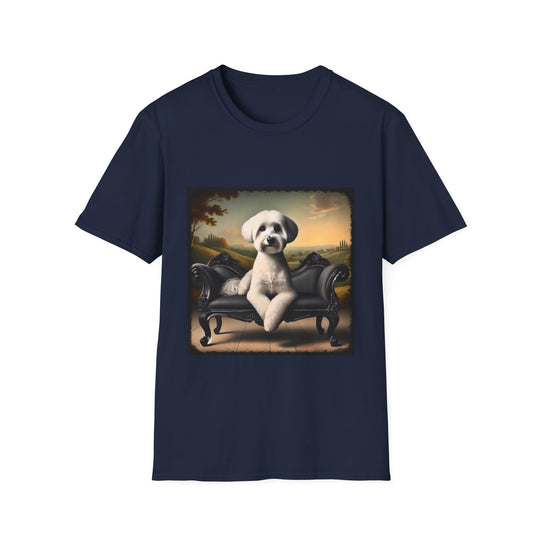 Havanese Posh Portrait design dog lover unisex t-shirt in navy