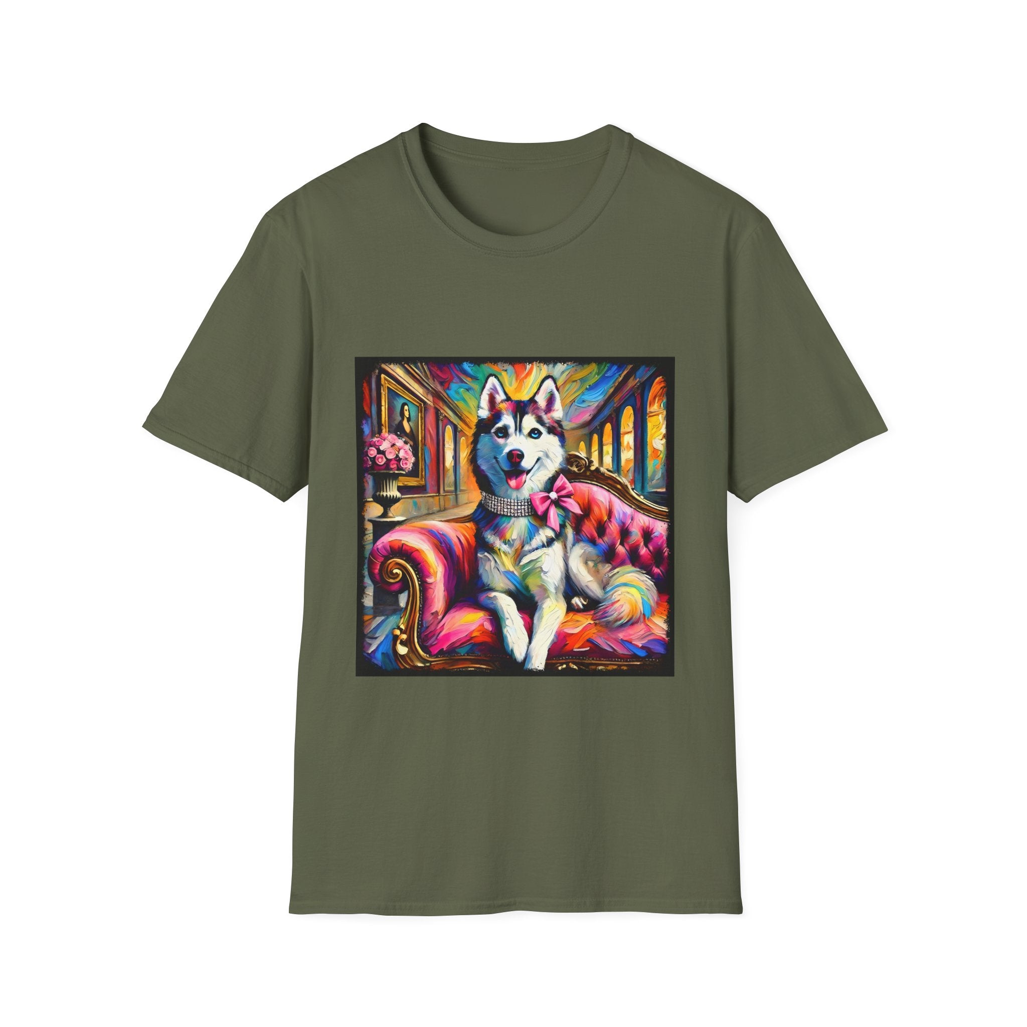 Siberian Husky Pink Princess Classic | Unisex Dog T-Shirt