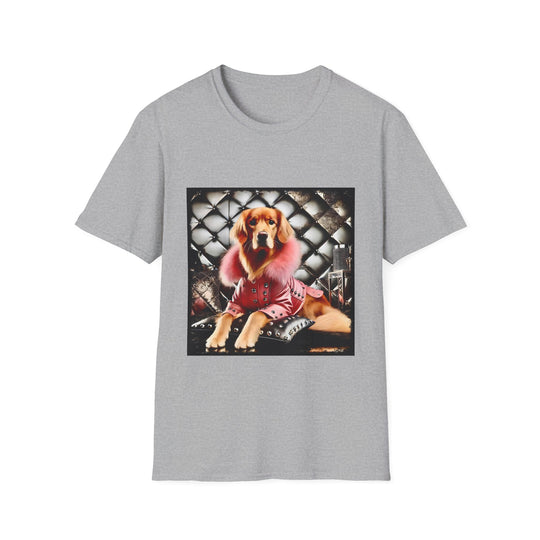 Golden Retriever Stud Siren design dog lover unisex t-shirt in sport grey