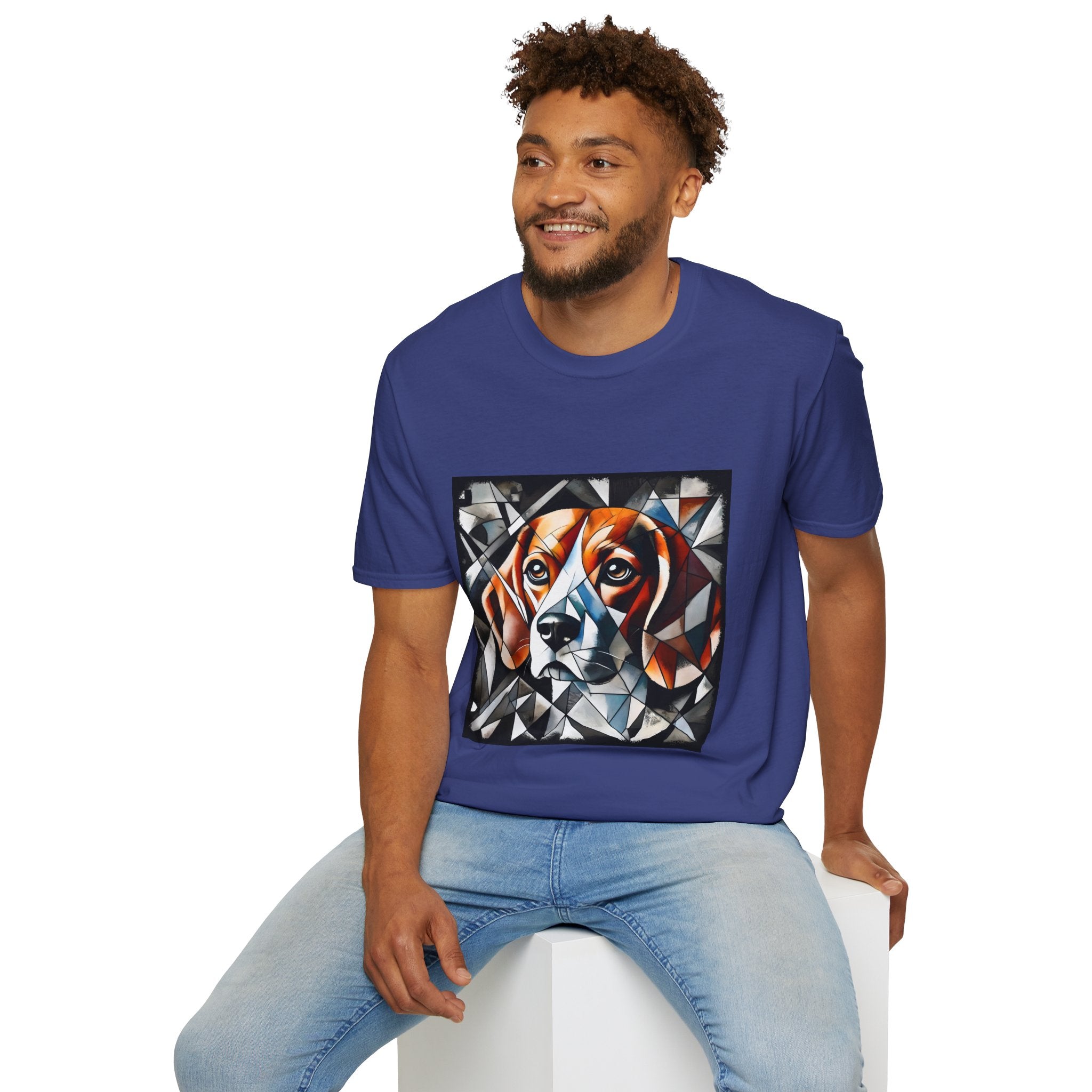Beagle Bold Geometric | Unisex Dog T-Shirt