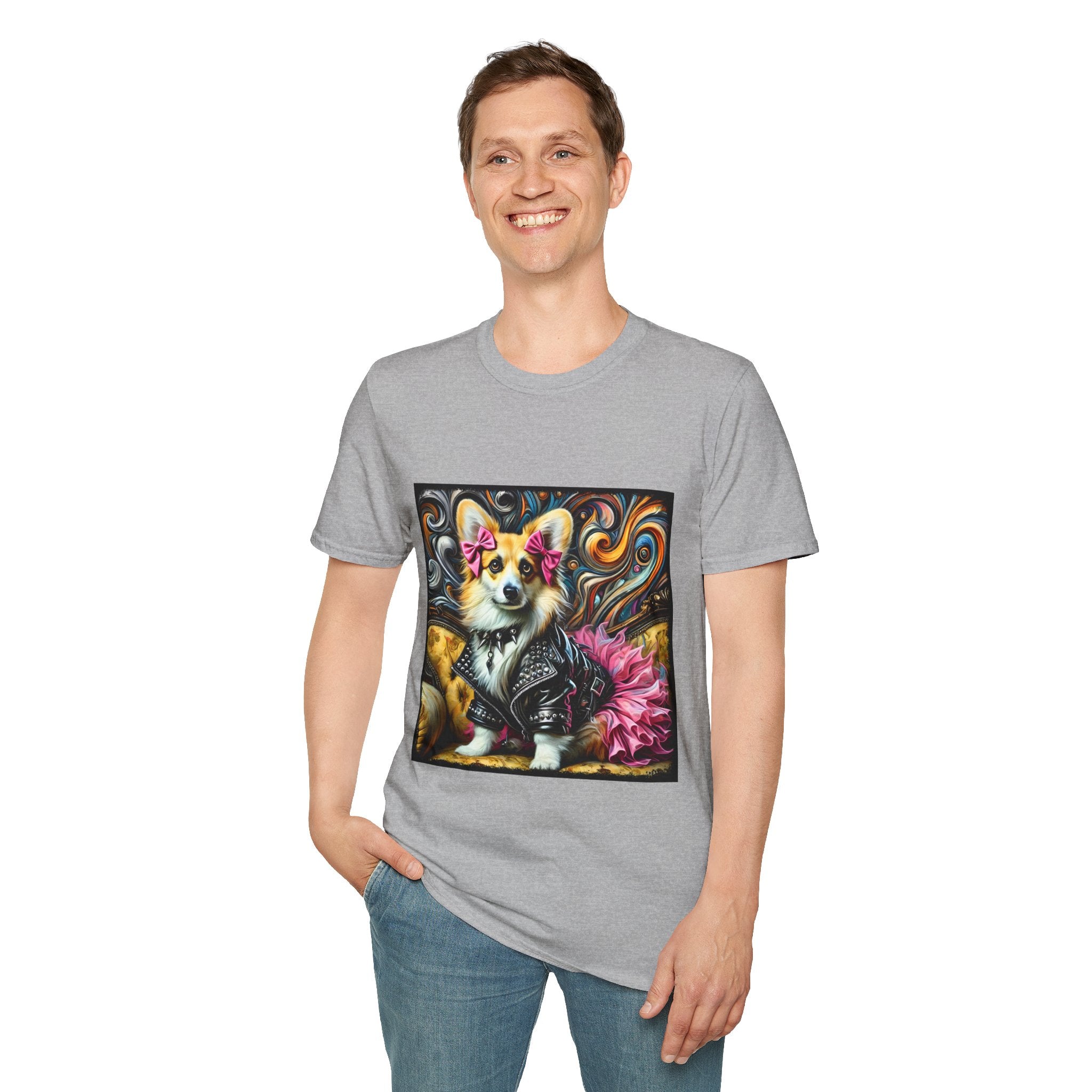 Pembroke Welsh Corgi Rock Swirl | Unisex Dog T-Shirt