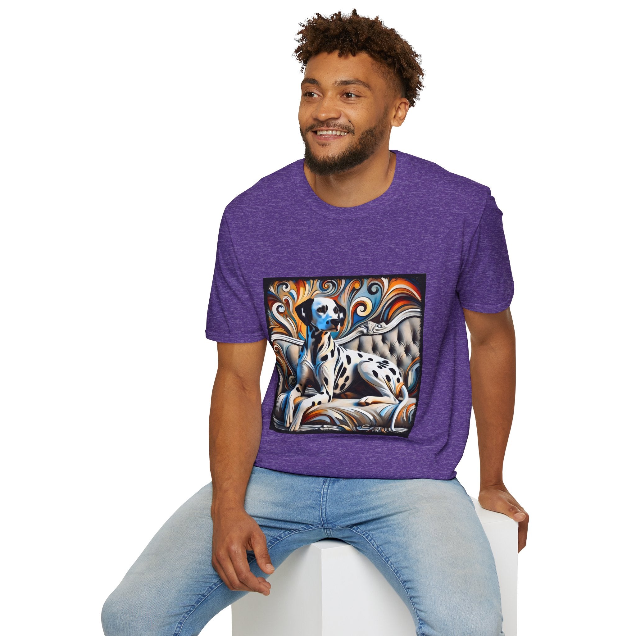 Dalmatian vivid Swirl | Unisex Dog T-Shirt