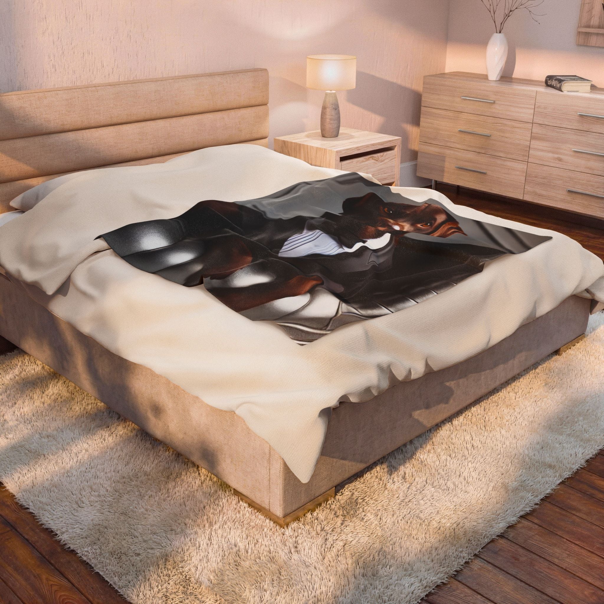 Labrador Retriever Blanket | Chocolate Chap Dog Lover Gift