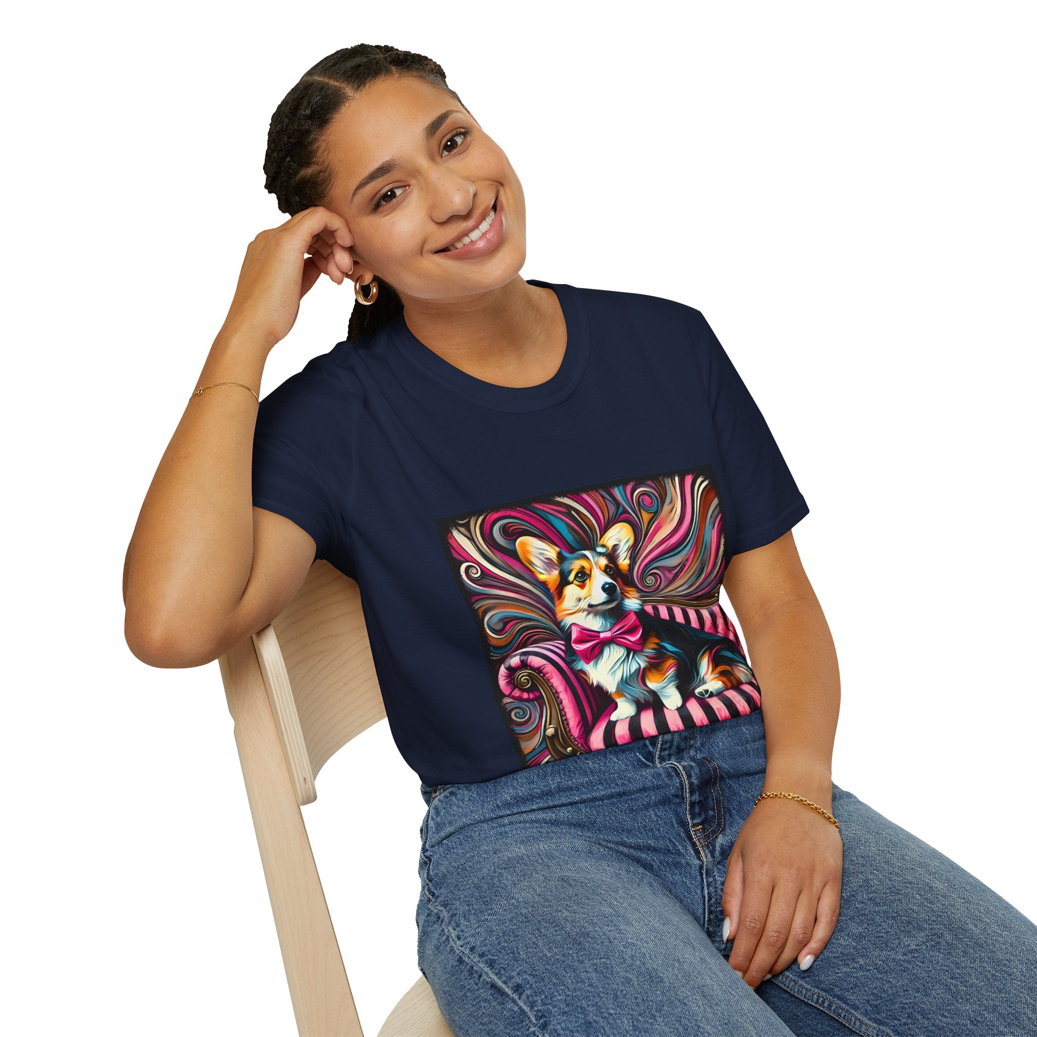 Pembroke Welsh Corgi Bold Rocker | Unisex Dog T-Shirt
