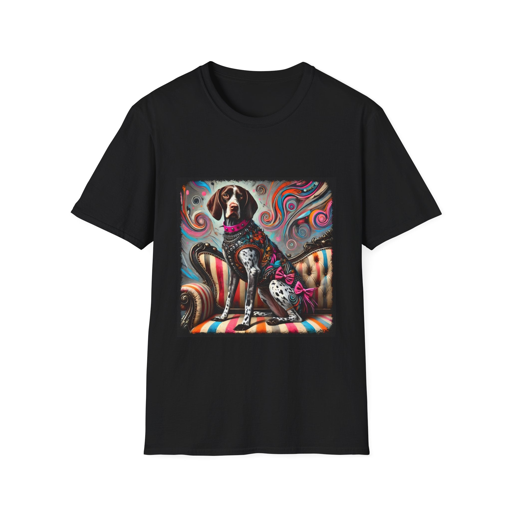 German Shorthaired Pointer Pink Rocker | Unisex Dog T-Shirt