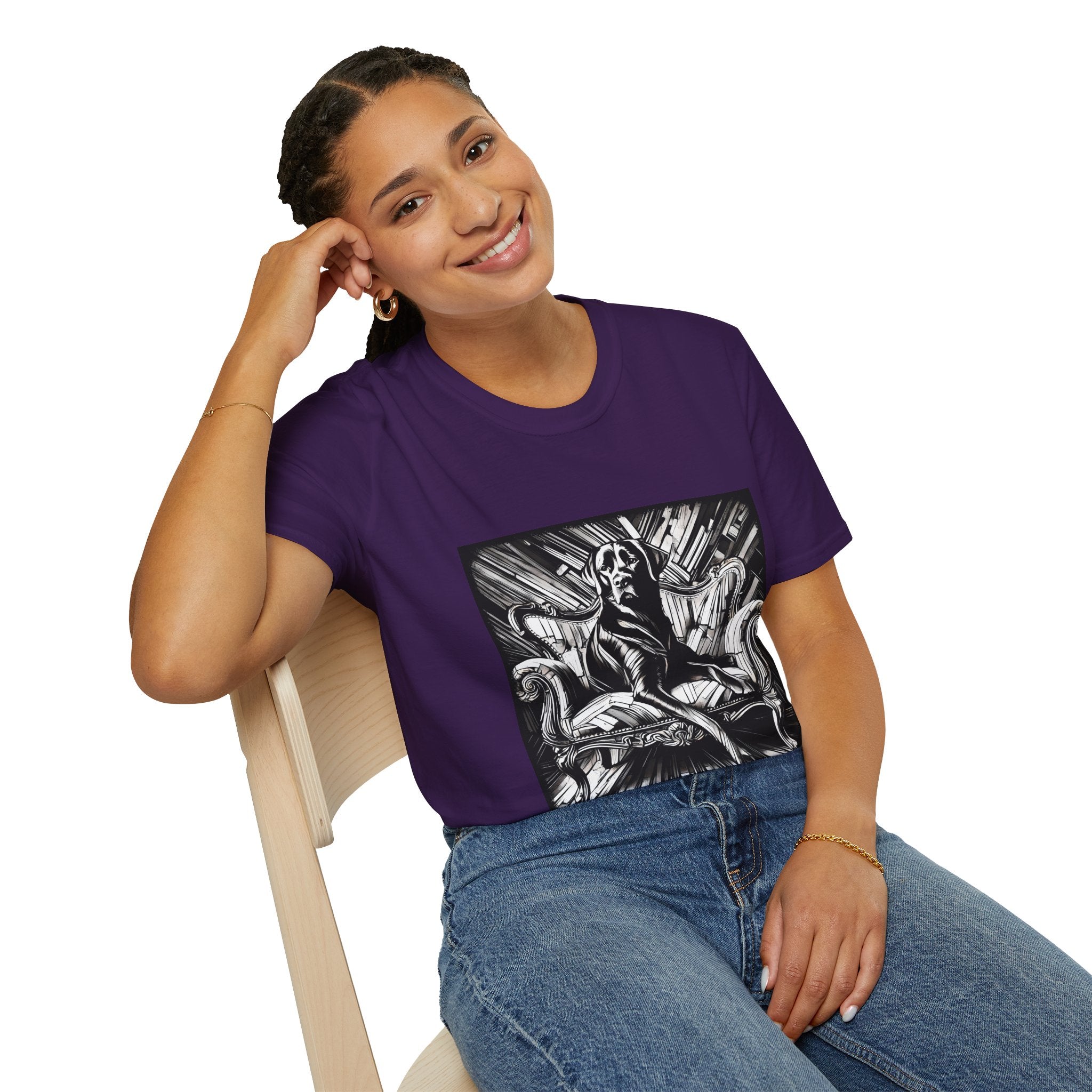 Labrador Retriever B&W Bold | Unisex Dog T-Shirt