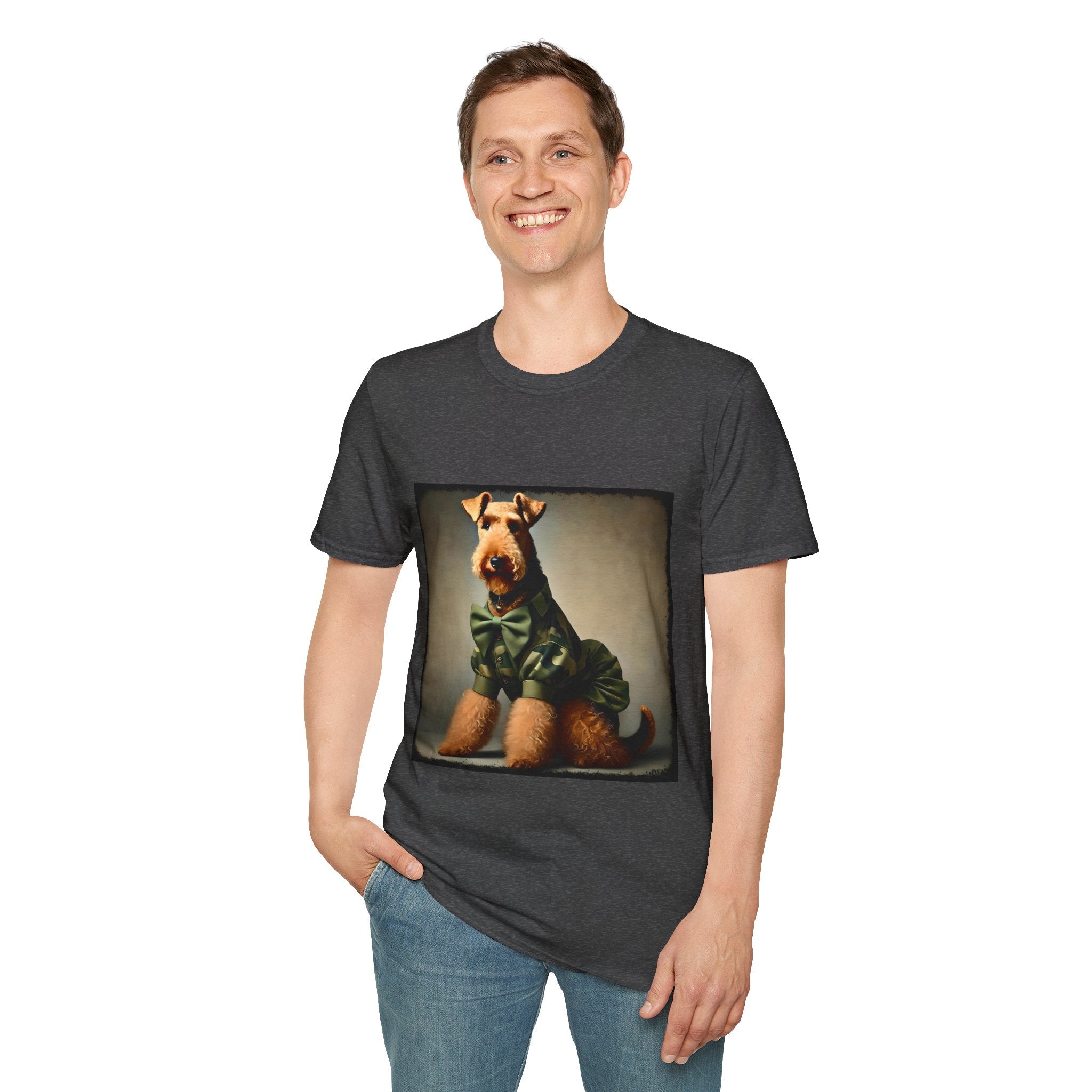 Airedale Terrier Tactical Diva design dog lover unisex t-shirt