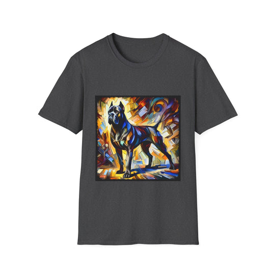 Cane Corso Poised Bold Classic design dog lover unisex t-shirt in dark heather
