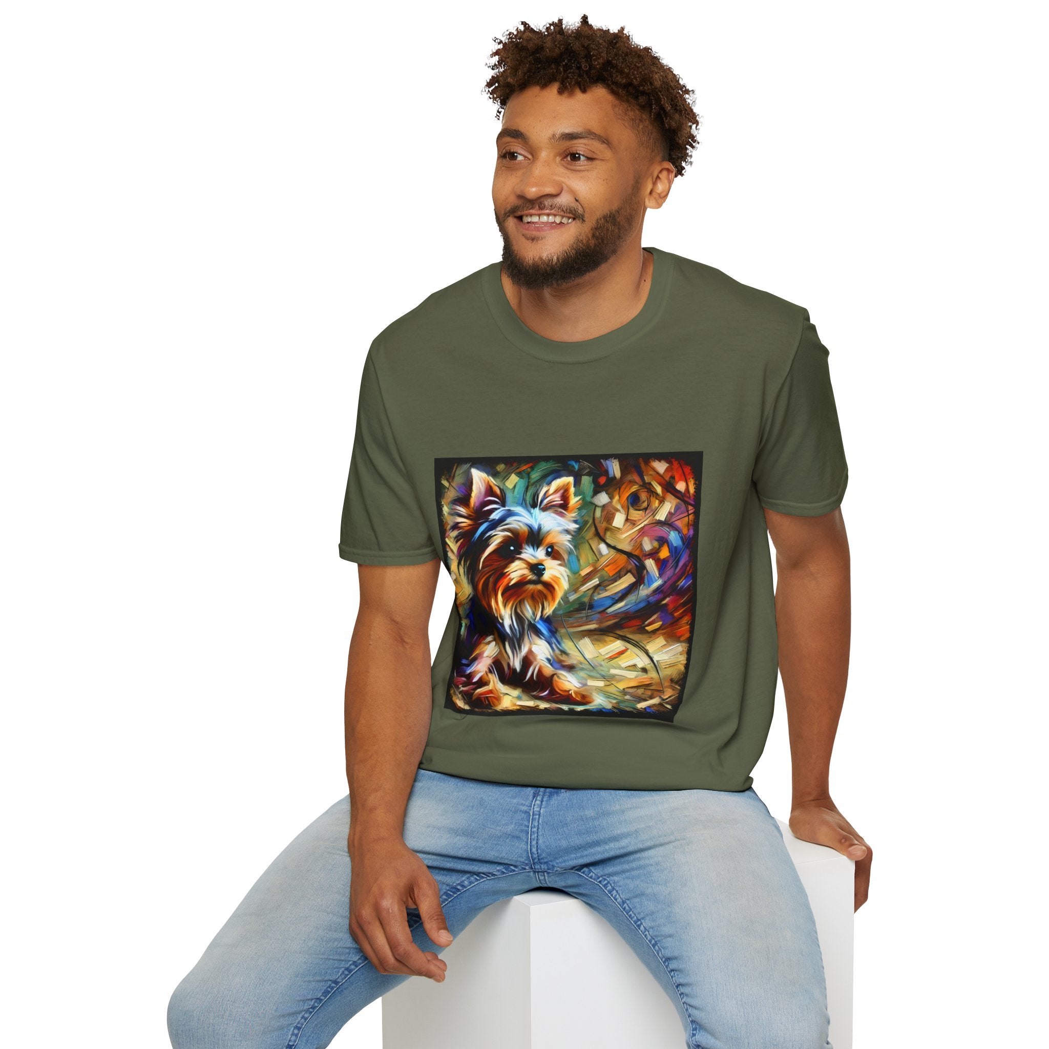 Yorkshire Terrier Multicolored Classic | Unisex Dog T-Shirt