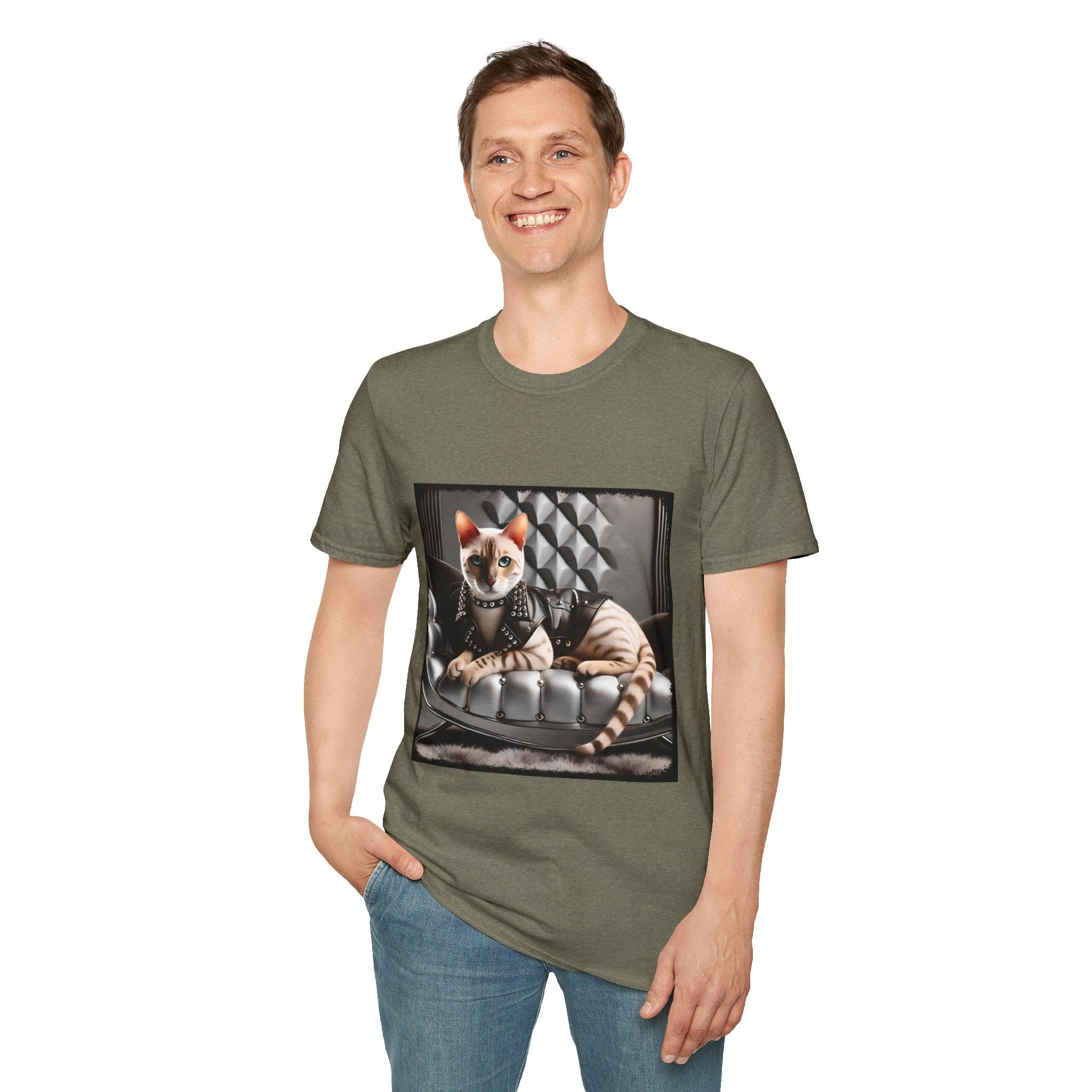 Bengal Cat Leather Lady | Unisex Cat T-Shirt