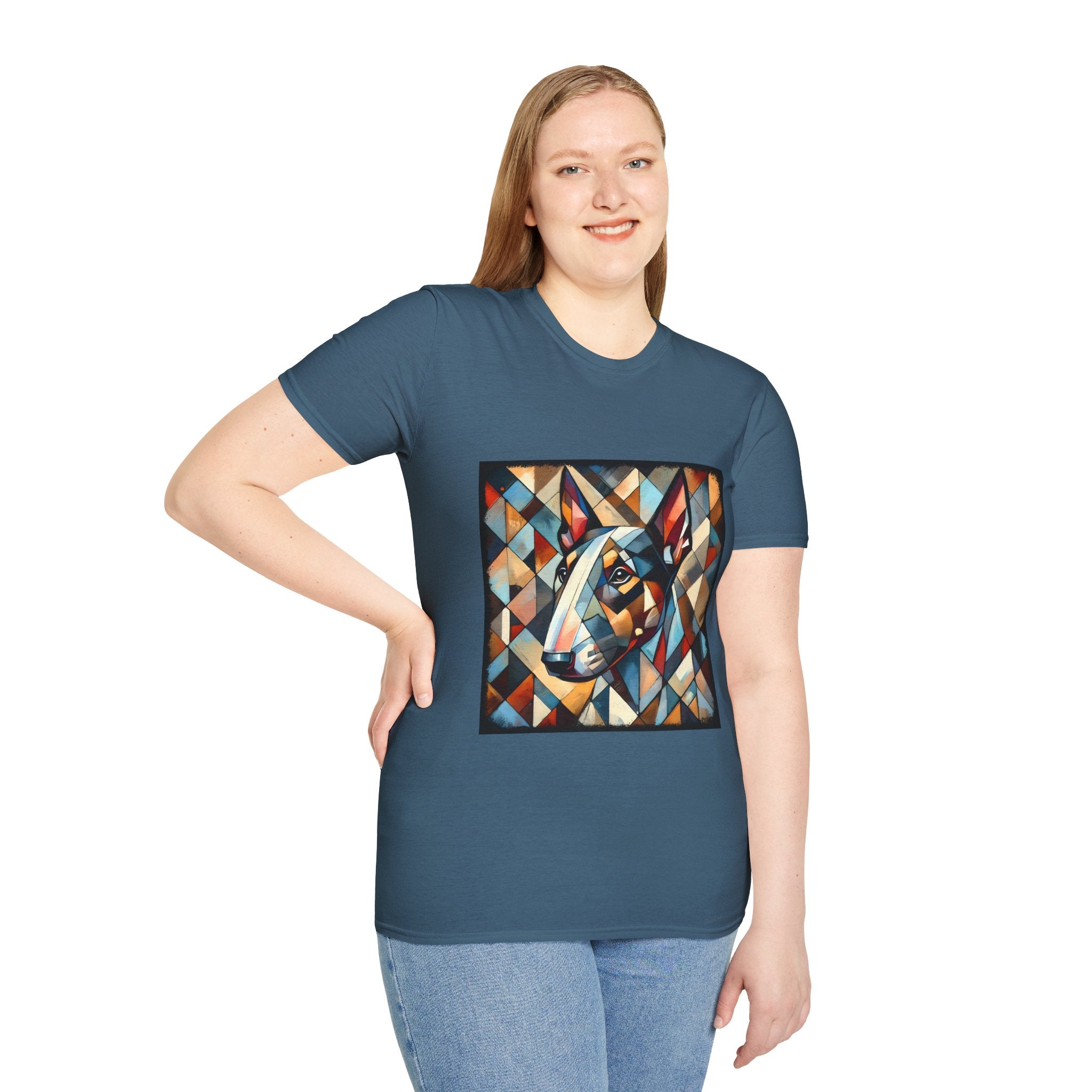 Bull Terrier Warm Geometric | Unisex Dog T-Shirt