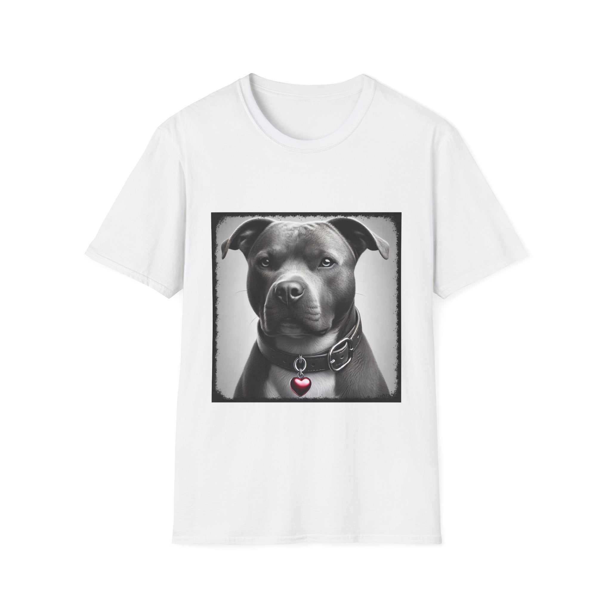American Pit Bull Terrier Shirt | Heart Charm Dog Lover Tee