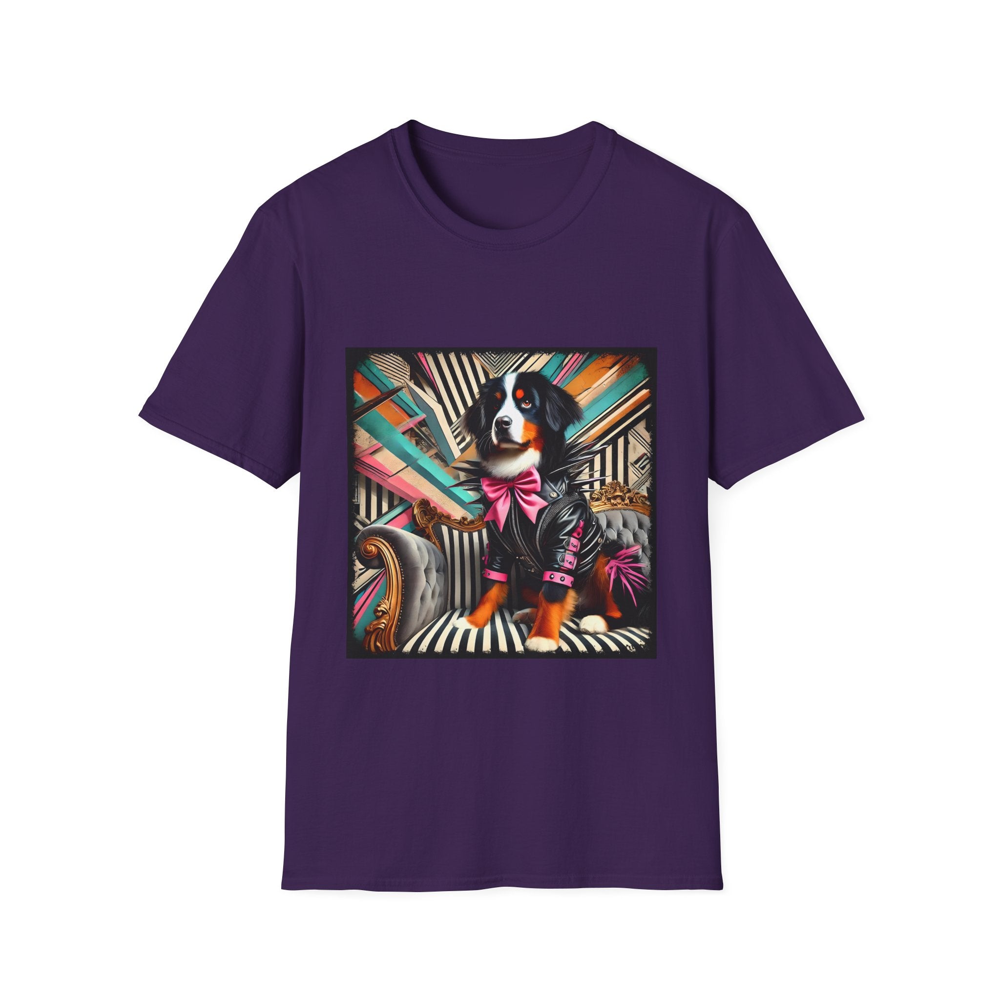 Bernese Mountain Dog Bold Rocker| Unisex Dog T-Shirt