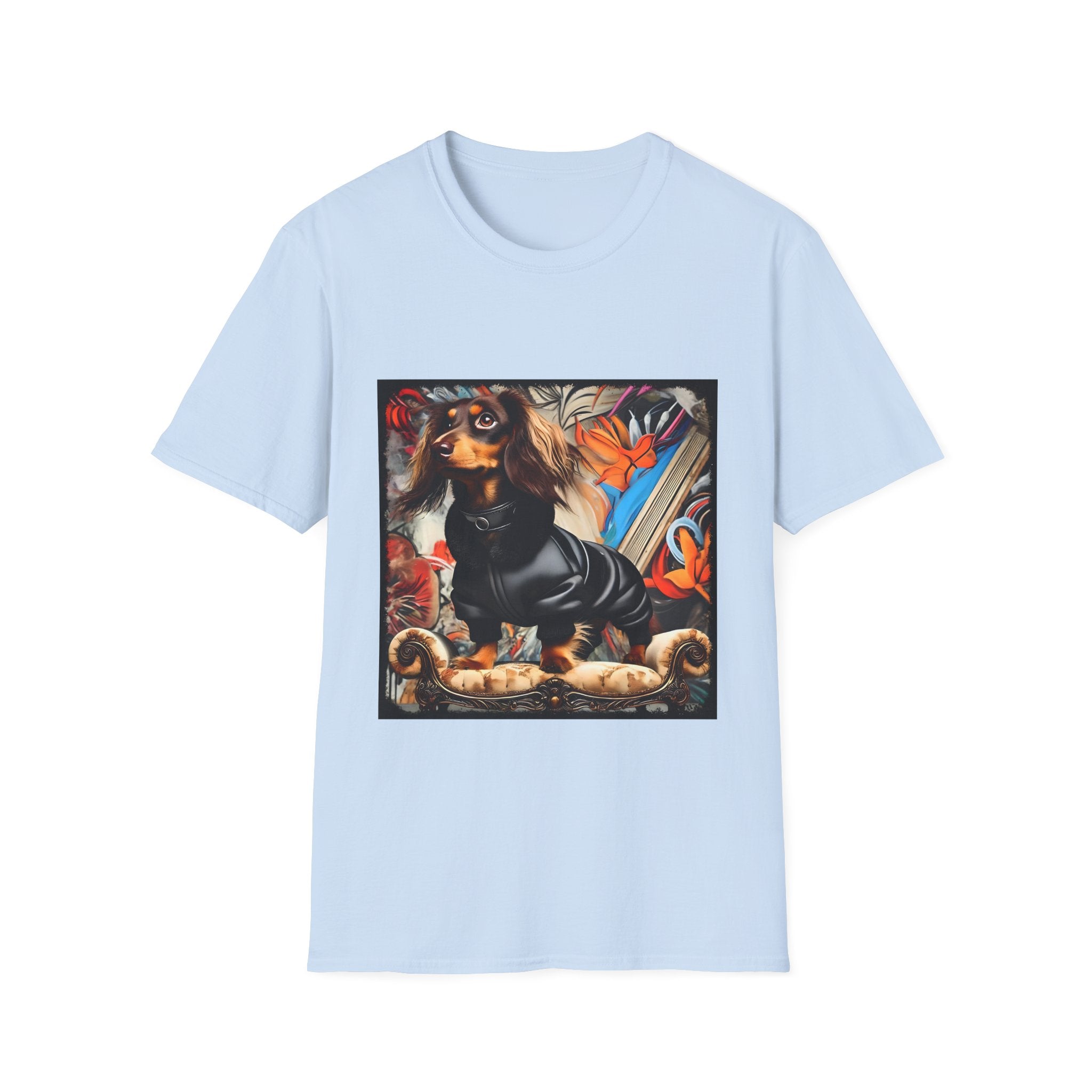 Dachshund Grunge Chic | Unisex Dog T-Shirt