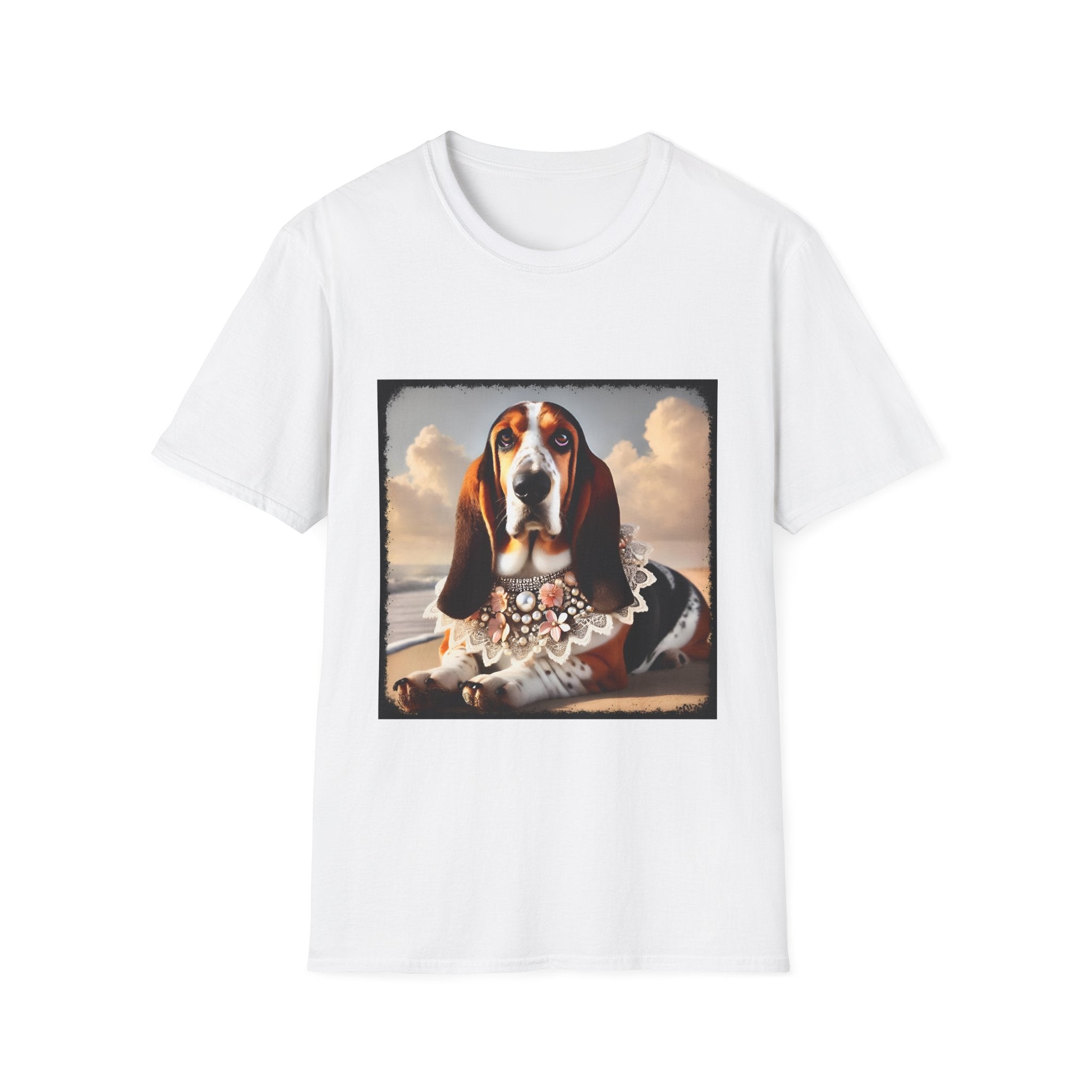 Basset Hound Beach Beauty | Unisex Dog T-Shirt