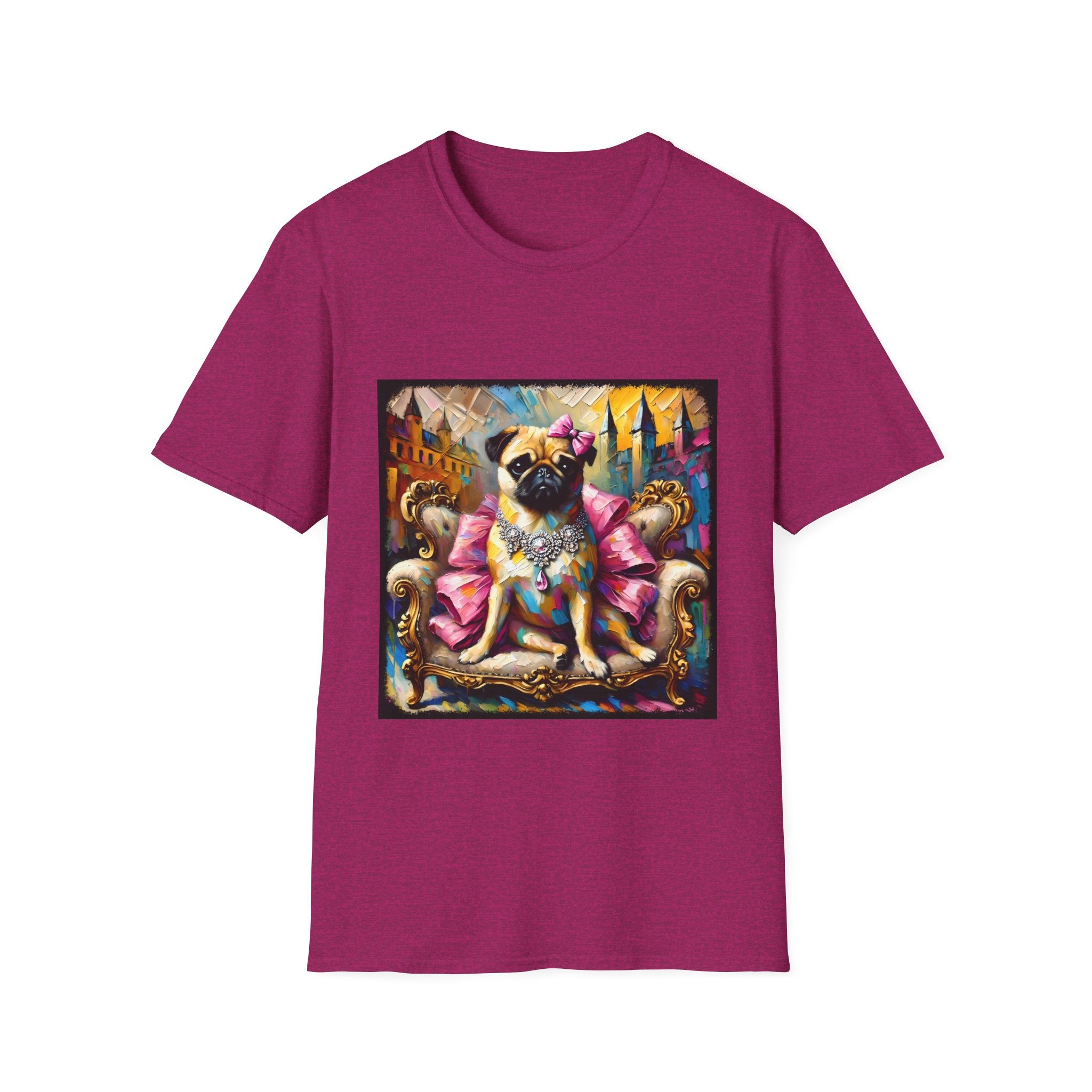 Pug Diamond Princess Classic | Unisex Dog T-Shirt