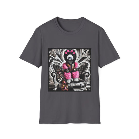 Bernedoodle Bold Rock design dog lover unisex t-shirt in charcoal