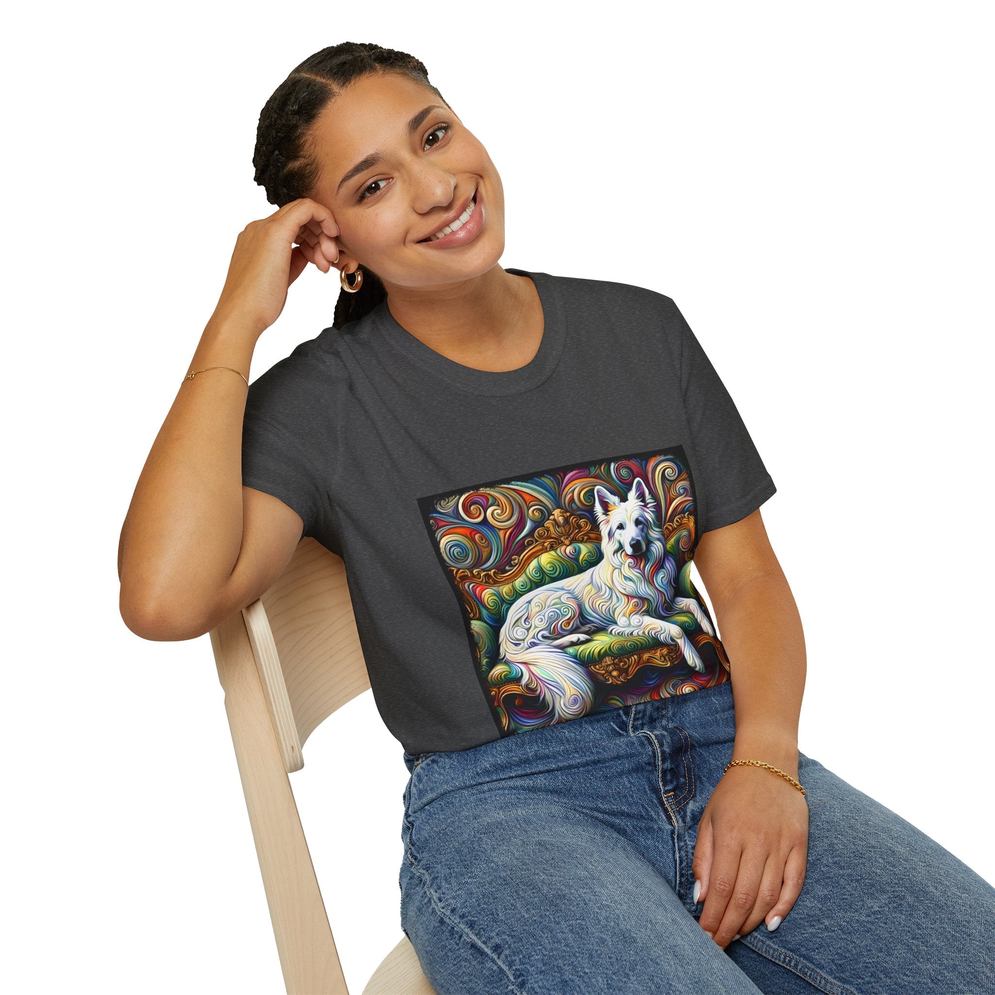 German Shepherd Intense Swirl | Unisex Dog T-Shirt