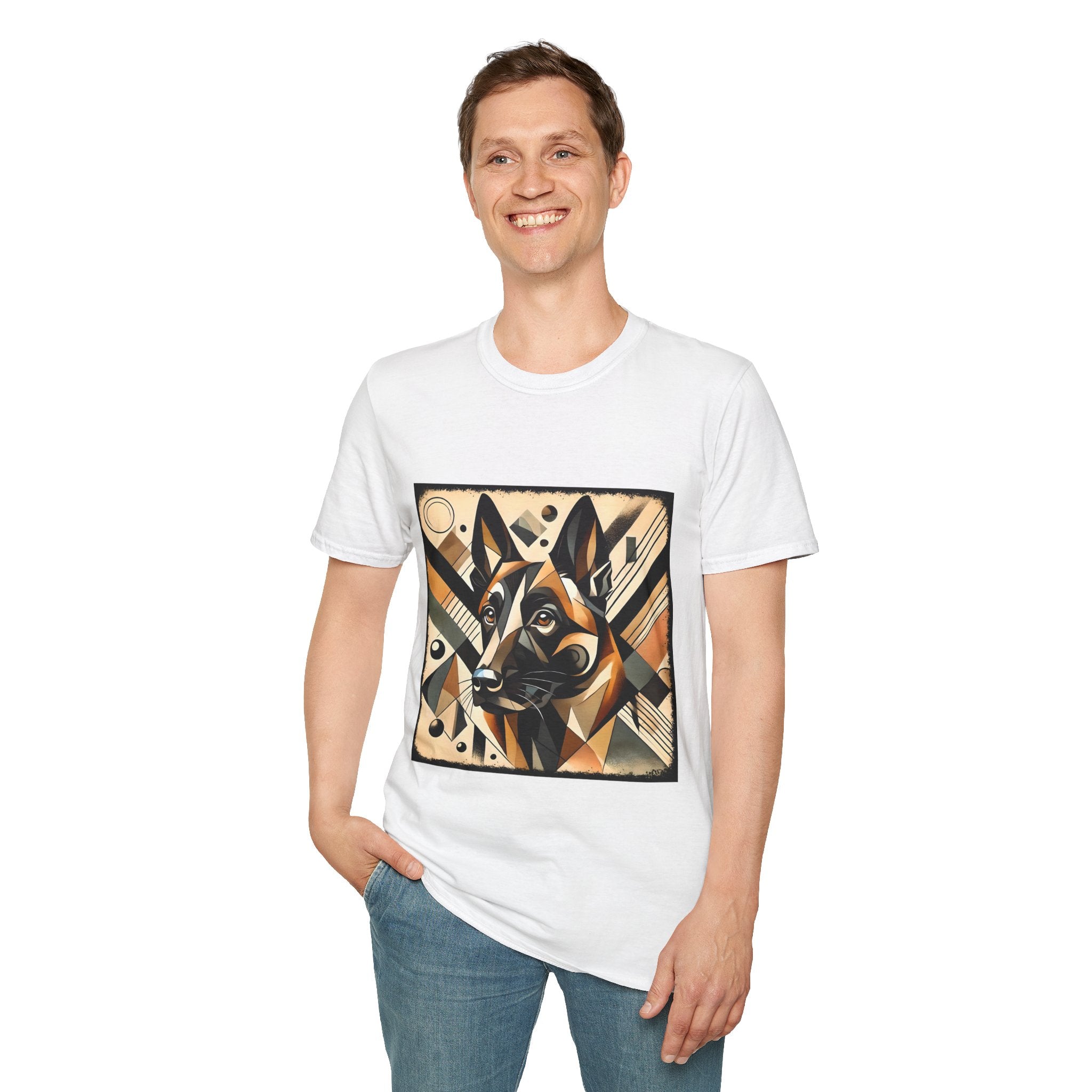 Belgian Malinois Bold Geometric | Unisex Dog T-Shirt
