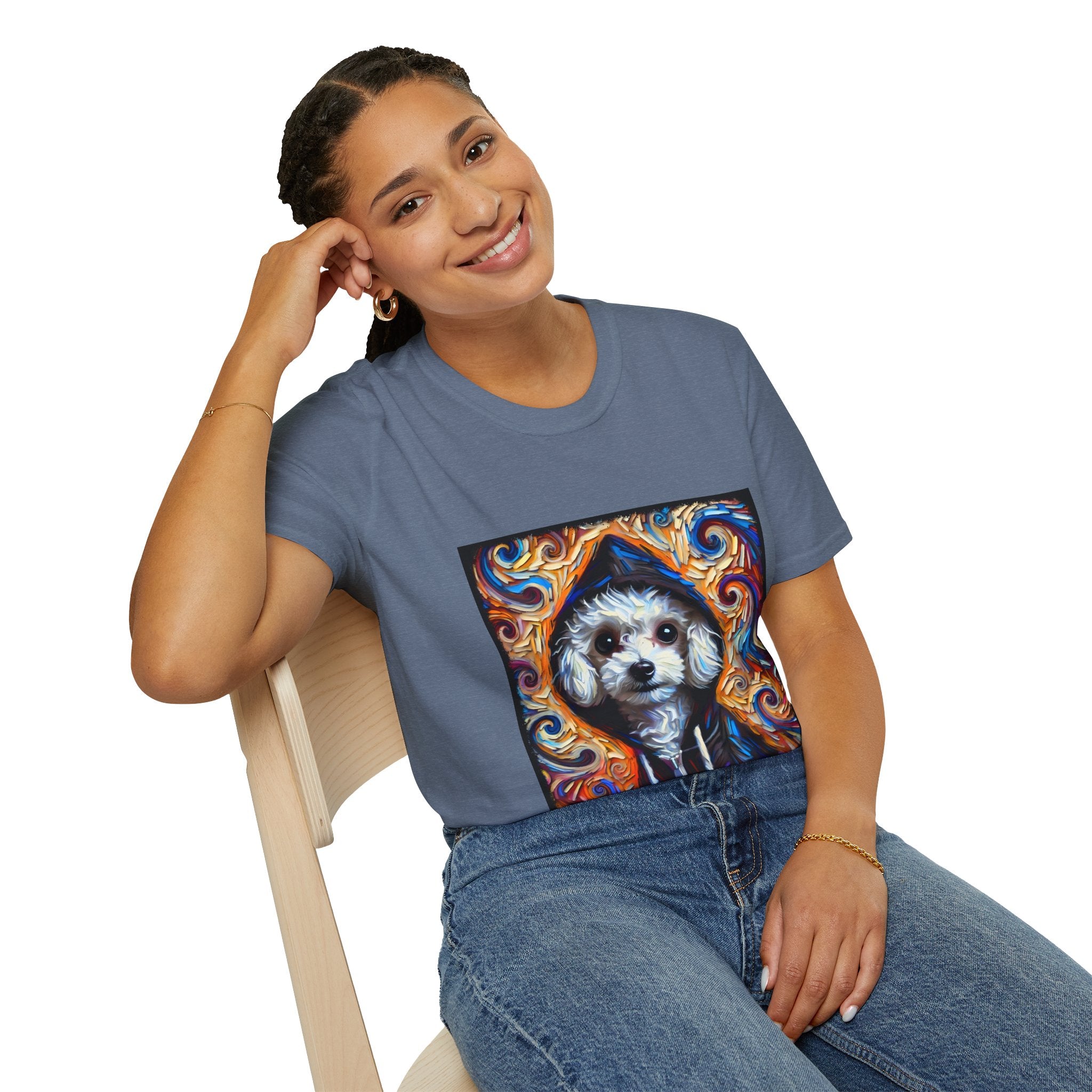 Poodle Bold Relaxed Swirl | Unisex Dog T-Shirt