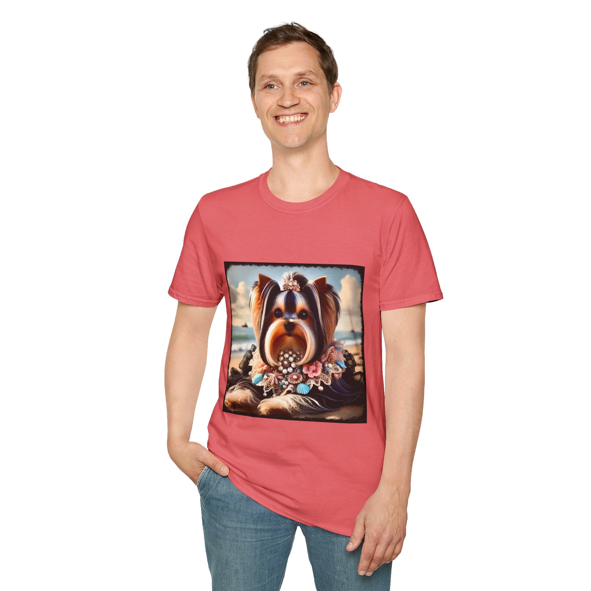 Yorkshire Terrier Seashell Siren | Unisex Dog T-Shirt
