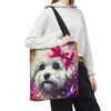 Bichon Frise Tote Bag | Stunning Swirl Dog Lover Gift